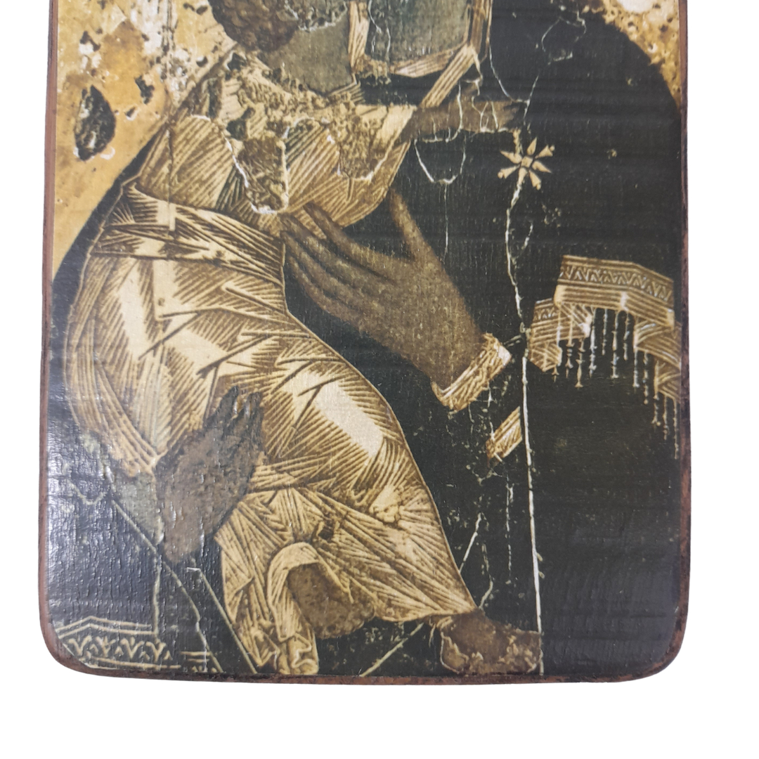 Icône Religieuse Vintage "Vierge et l'Enfant - Abbaye Notre-Dame de Jouarre - Artisanat Monastique Bon état - Vue 3 - 