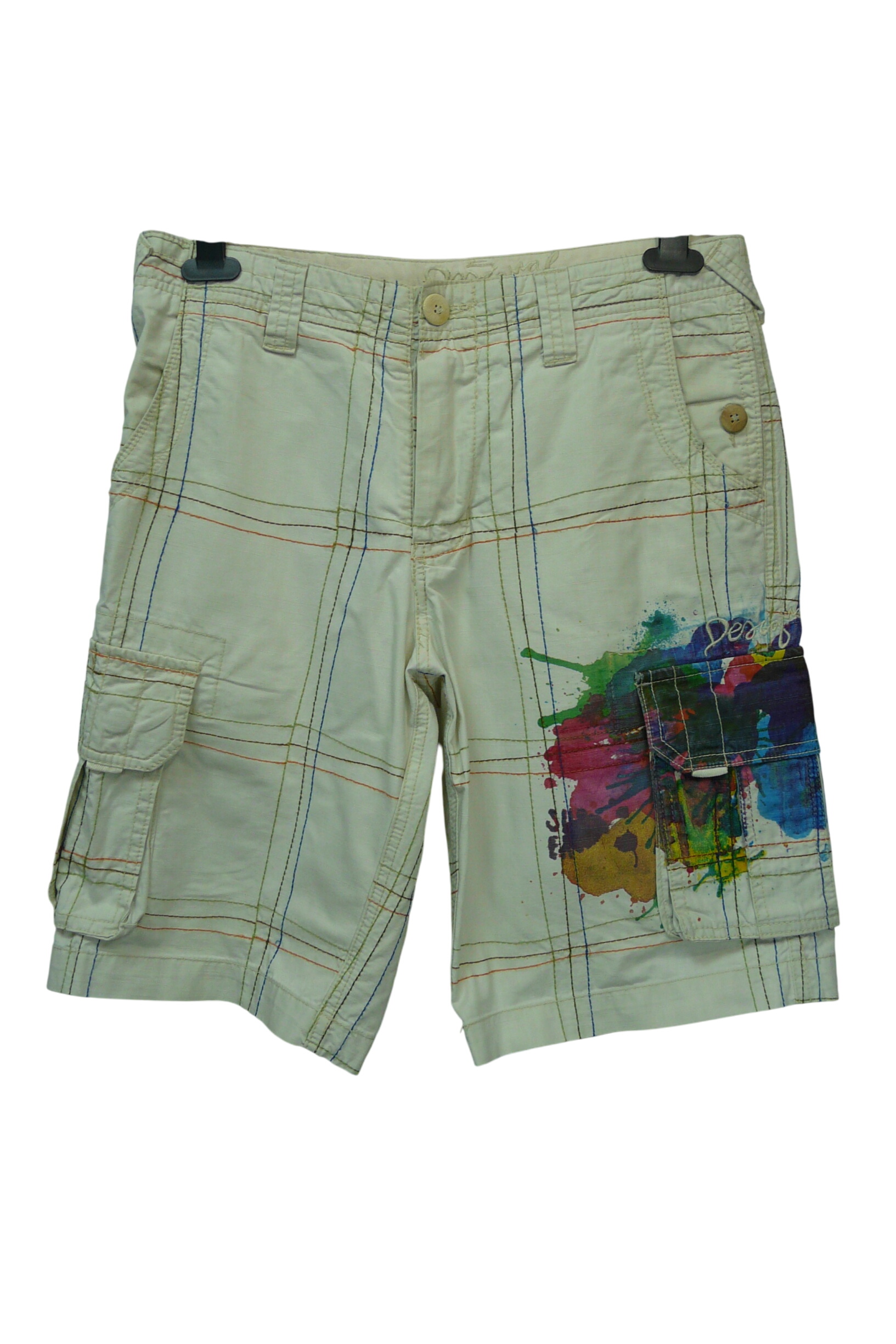 HO123 - Bermuda effet peinture - Taille 38 - desigual - Modalova