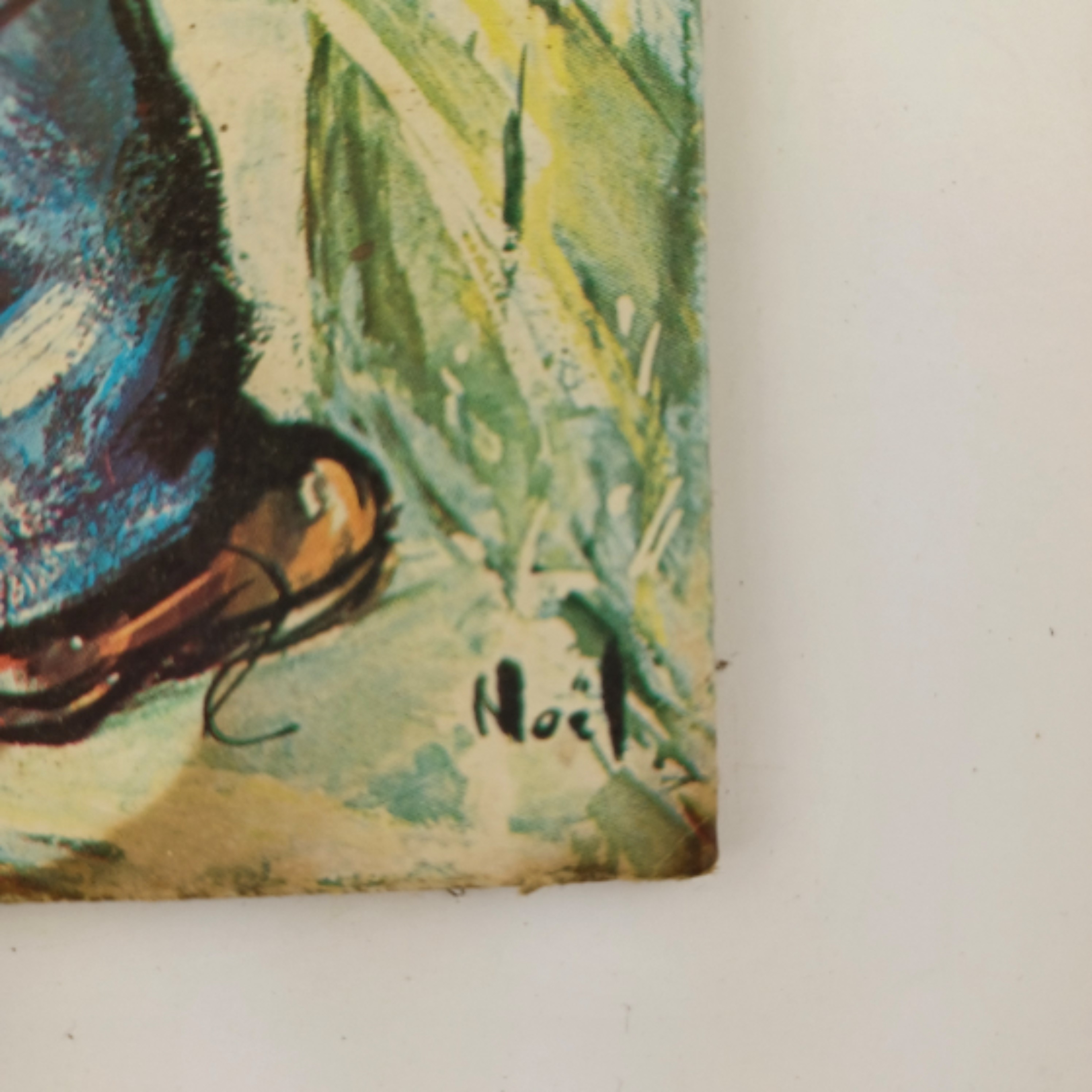 Petit tableau d'un Poulbot urinant de 10x20cm - Photo 2