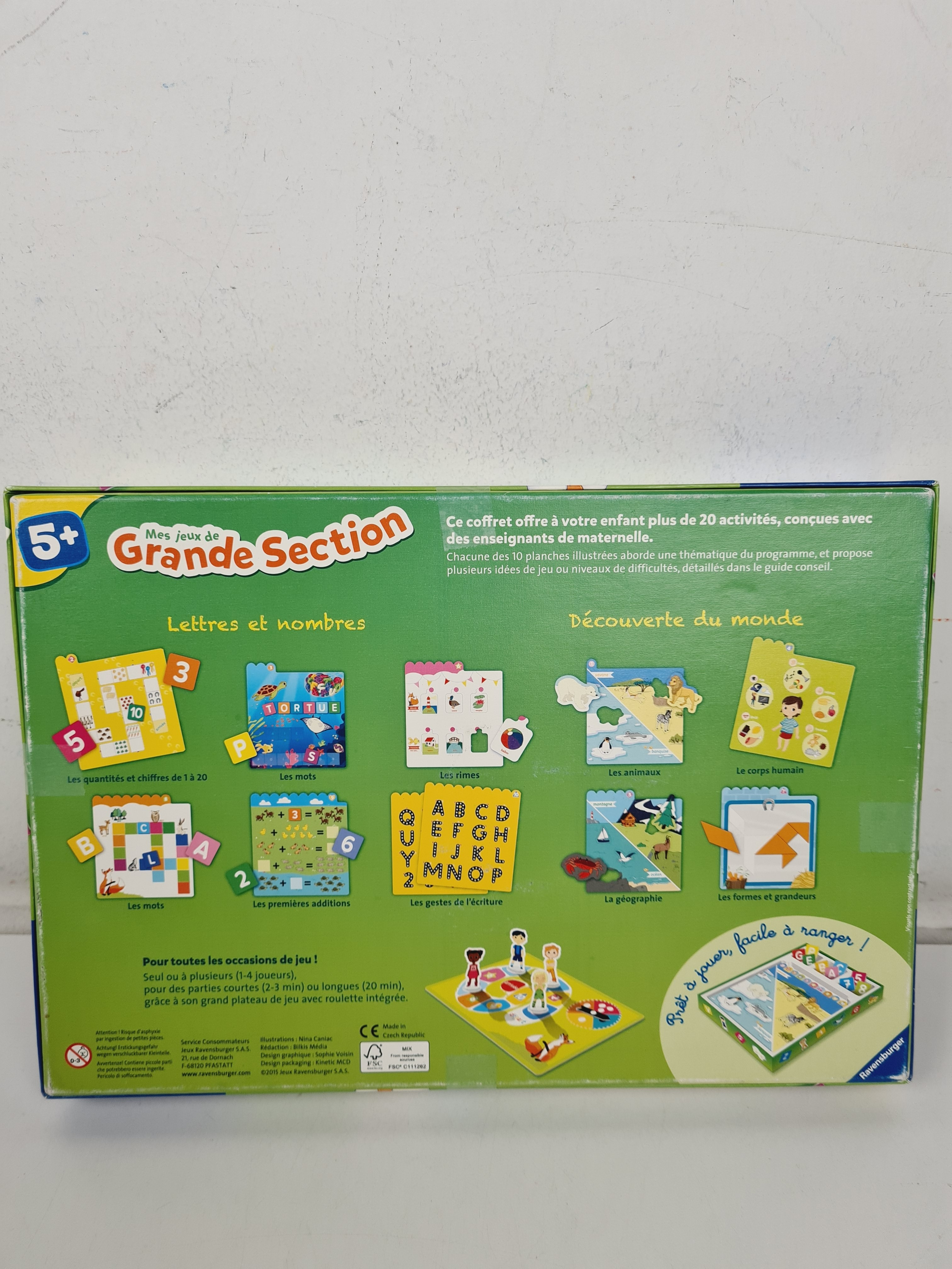 Jeu de pédagogique - Mes jeux de Grande Section - Ravensburger - 5 ans + Bon état - Vue 4 - 