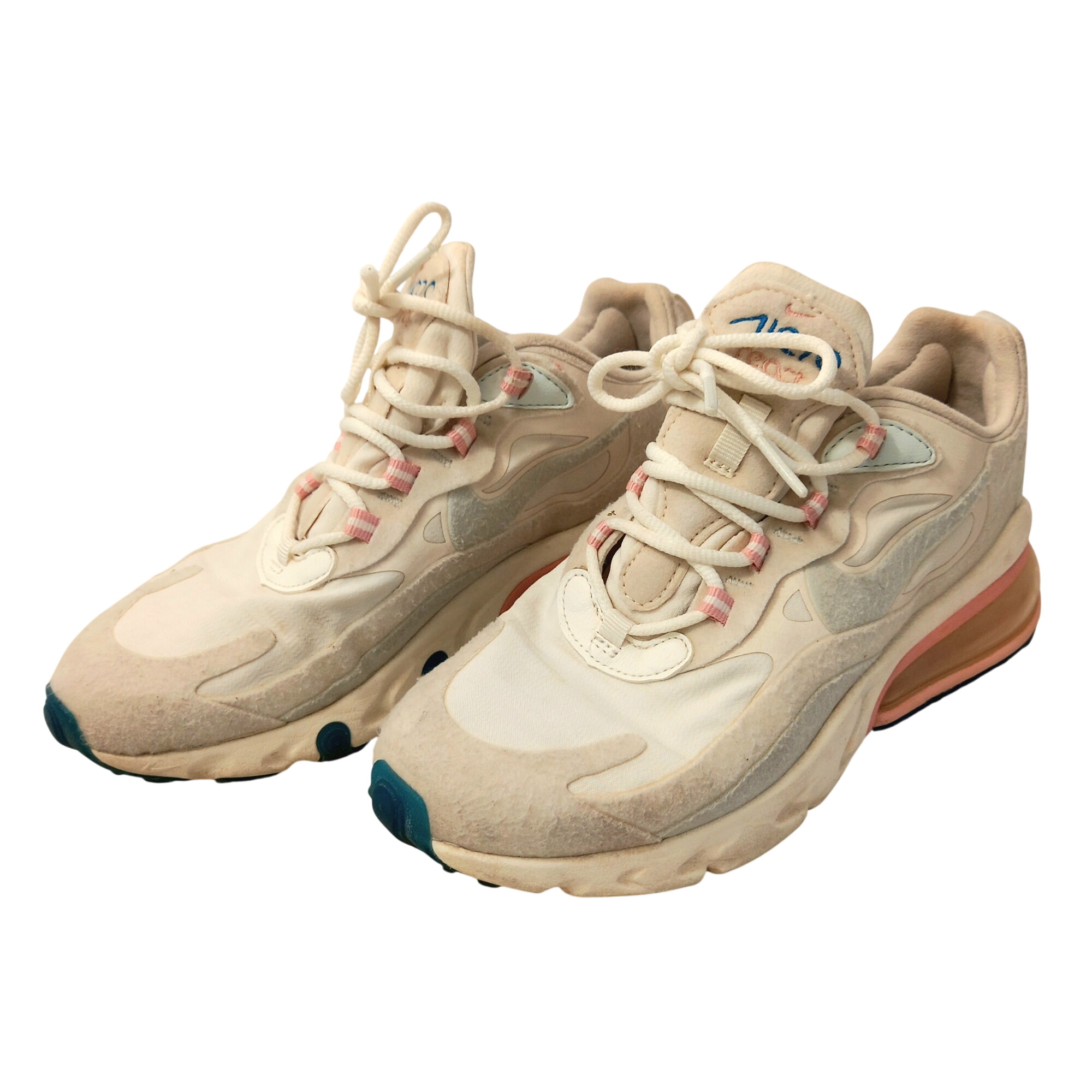 Chaussure pour femme/unisexe, de marque Nike, modèle Air Max 270 React, "American Modern Art", taille 36,5 (Europe) - COLLECTOR Bon état -  reconditionné disponible sur Label Emmaüs