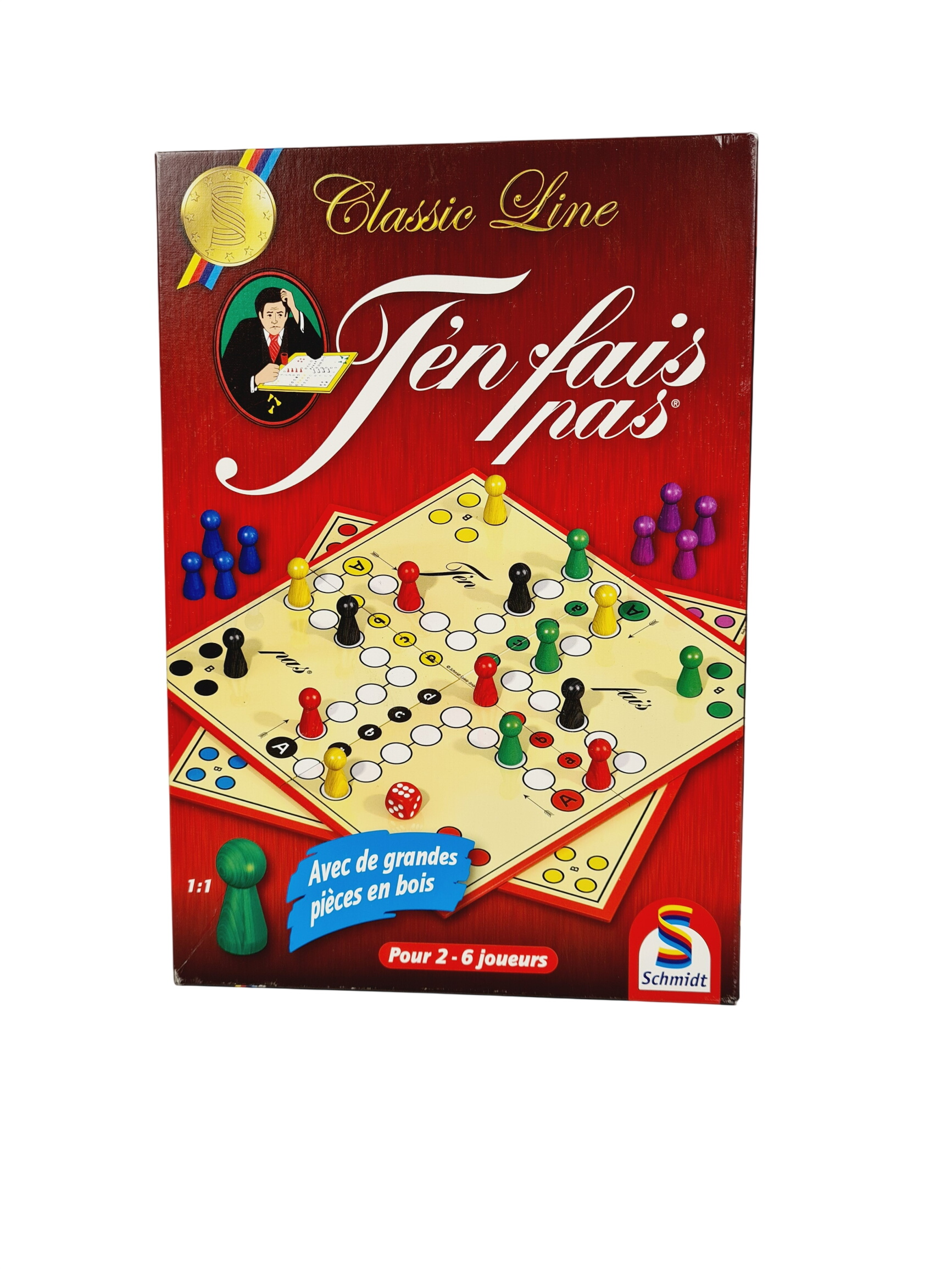 Jeu de parcours - T'en fais pas - Schmidt - 6 ans +  -  reconditionné disponible sur Label Emmaüs