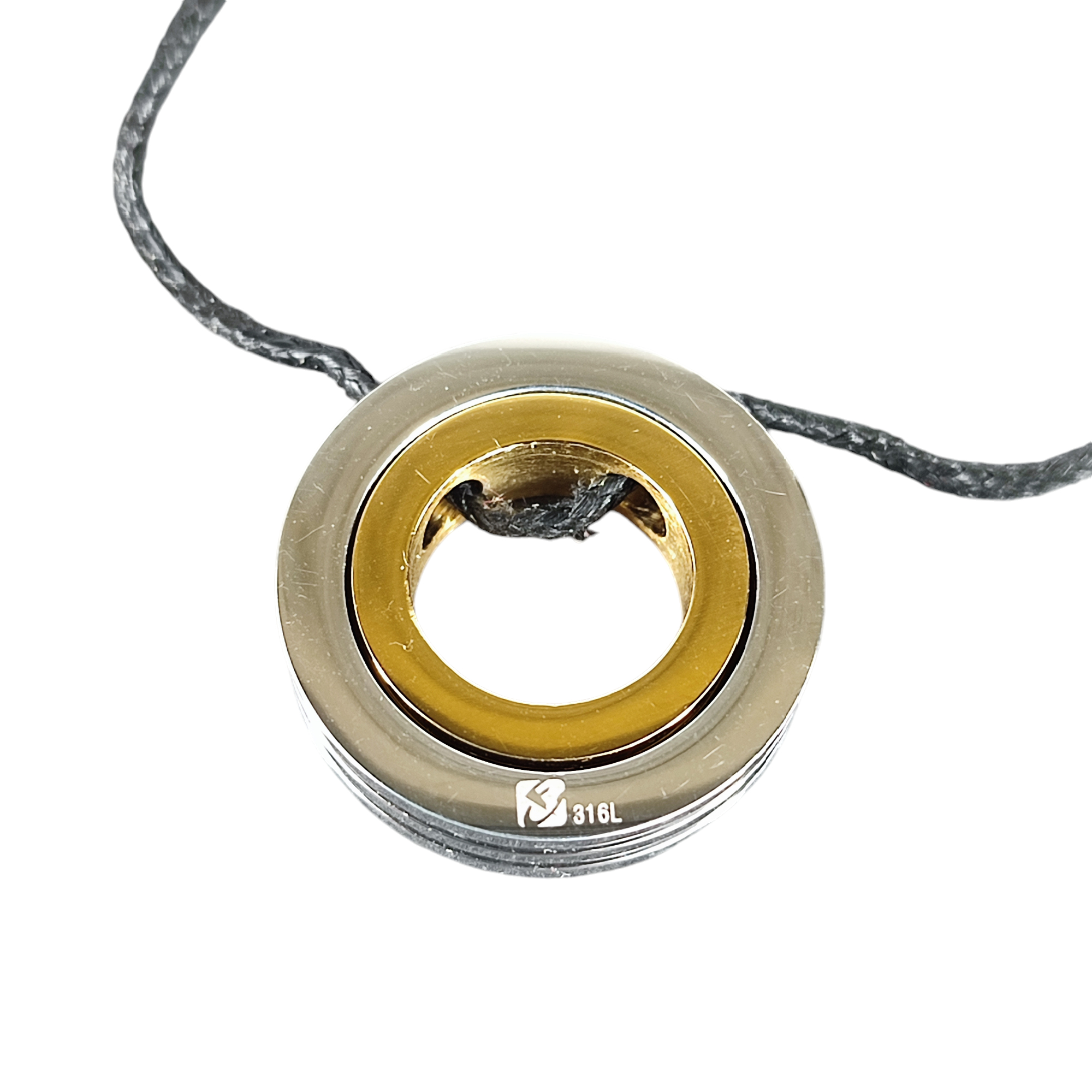 Pendentif "Anneau zodiacal" en acier  - Vue 6 - 