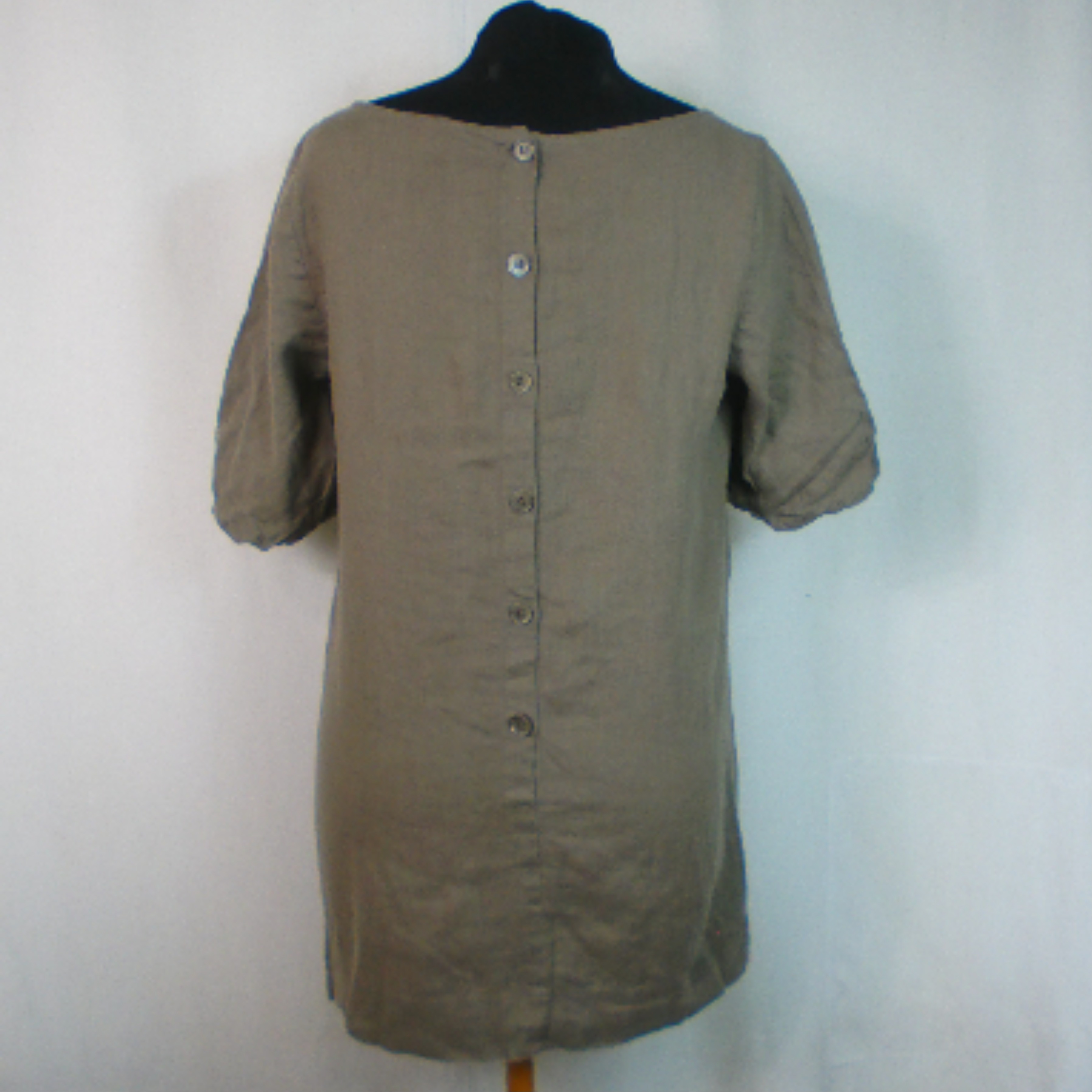 T-shirt Comptoir des Cotonniers, beige foncé - marron, 100% lin, taille 42 - Photo 1