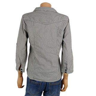 Blouse grise imprimée - femme - Cache Cache - taille 42 - Photo 2
