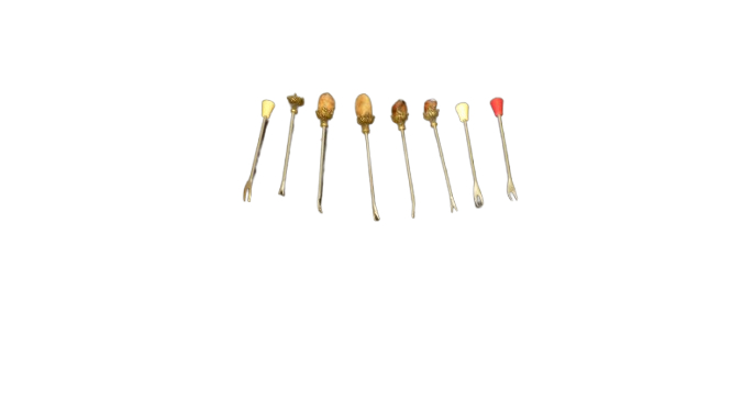 Lot de 8 fourchettes à pics pour escargots - Bon état - Photo 13