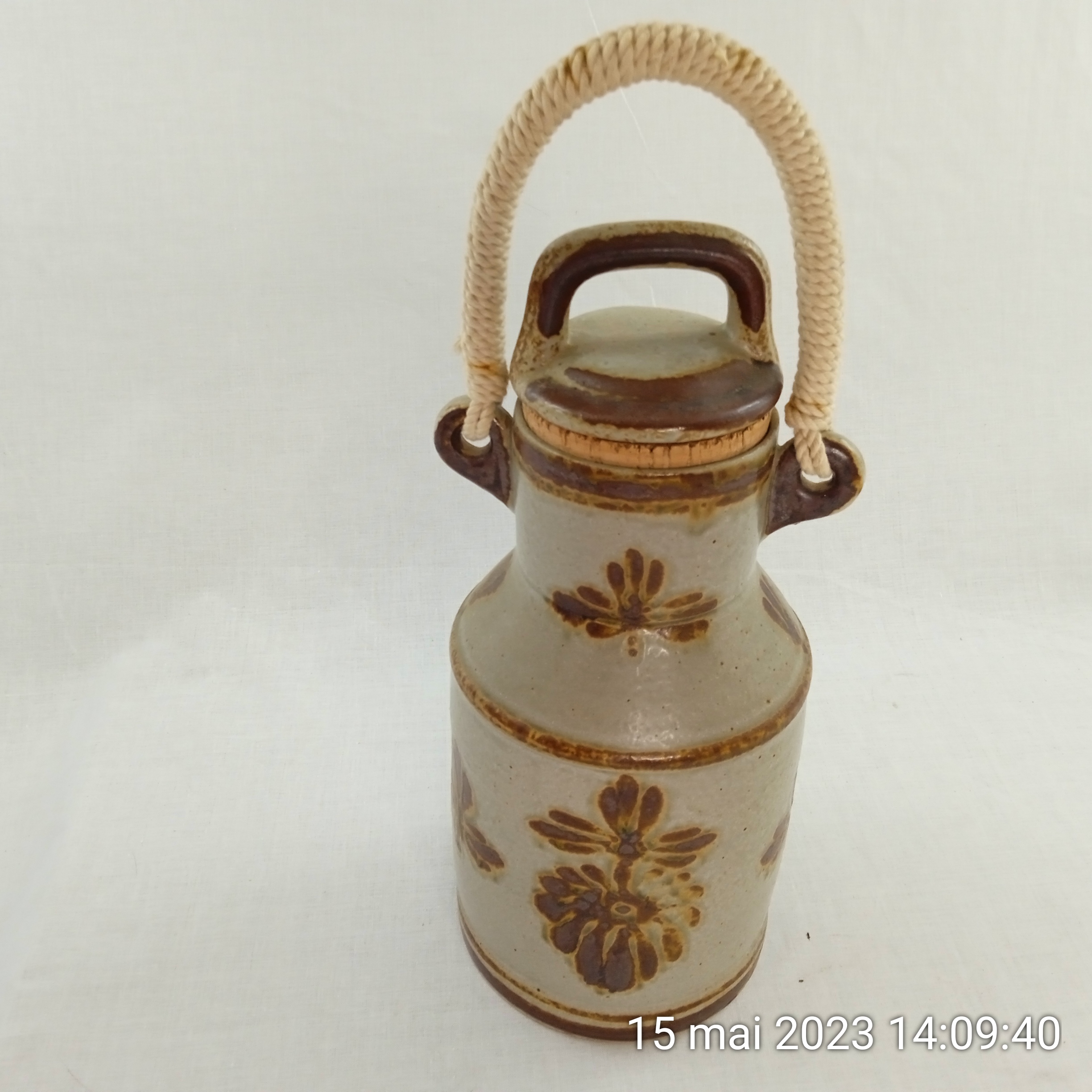 Bidon à lait en faïence Keraluc Quimper - Très bon état sur Label Emmaüs