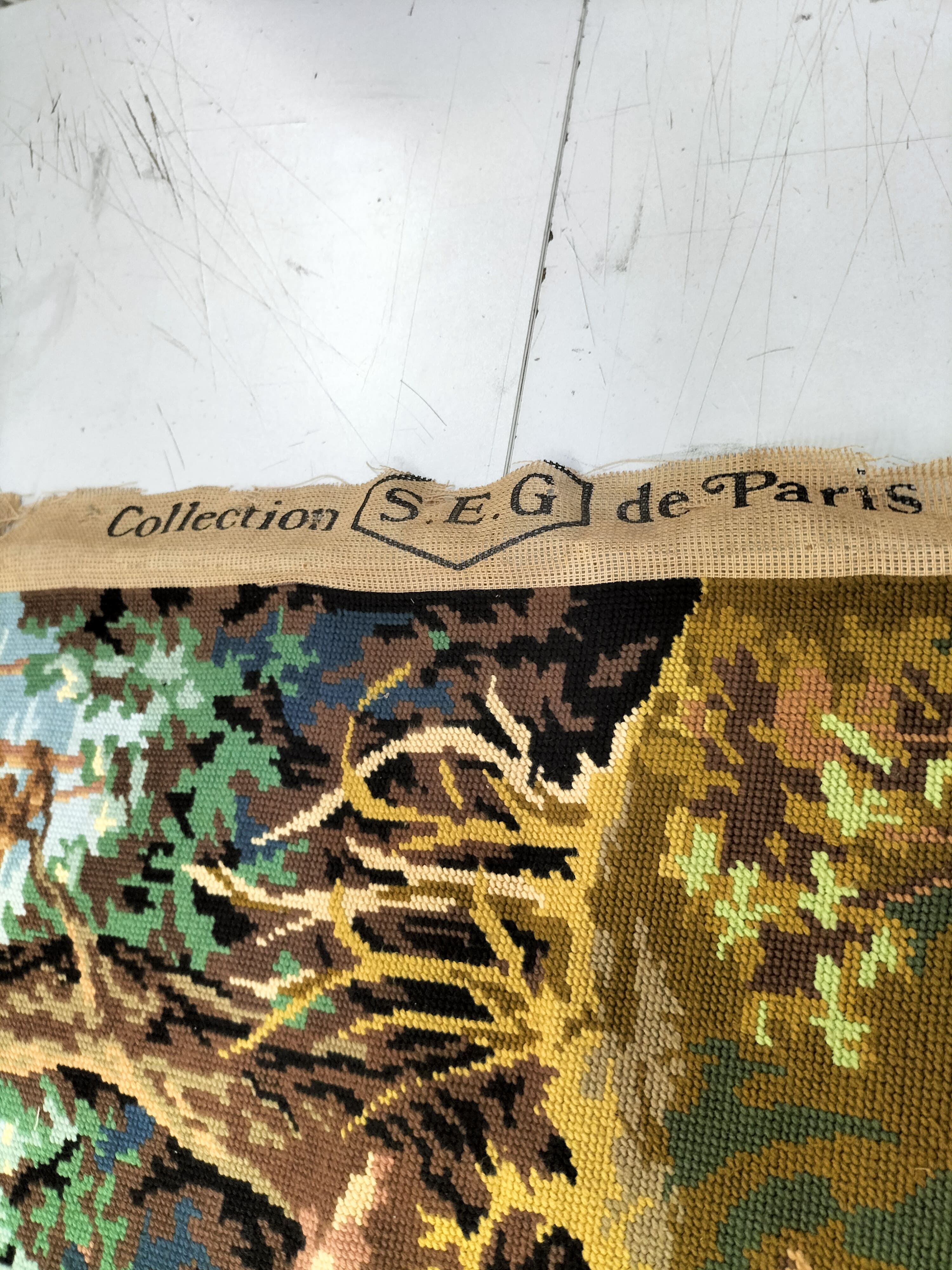 Lot De 2 Toiles Anciennes Encadrées - Scènes De Chasse à Courre Et Marais - Occasion - Déco Vintage