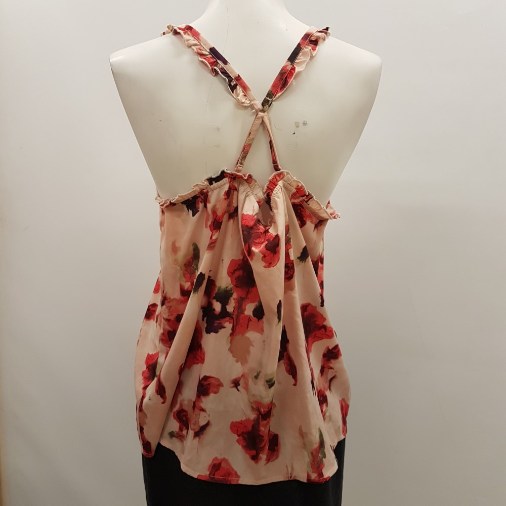 Top à bretelles rose à fleurs - LA REDOUTE - Taille 44 - Photo 2