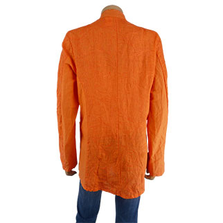 Veste fluide orange imprimée - Femme -MADE WITH LOVE - Taille TU - Photo 1