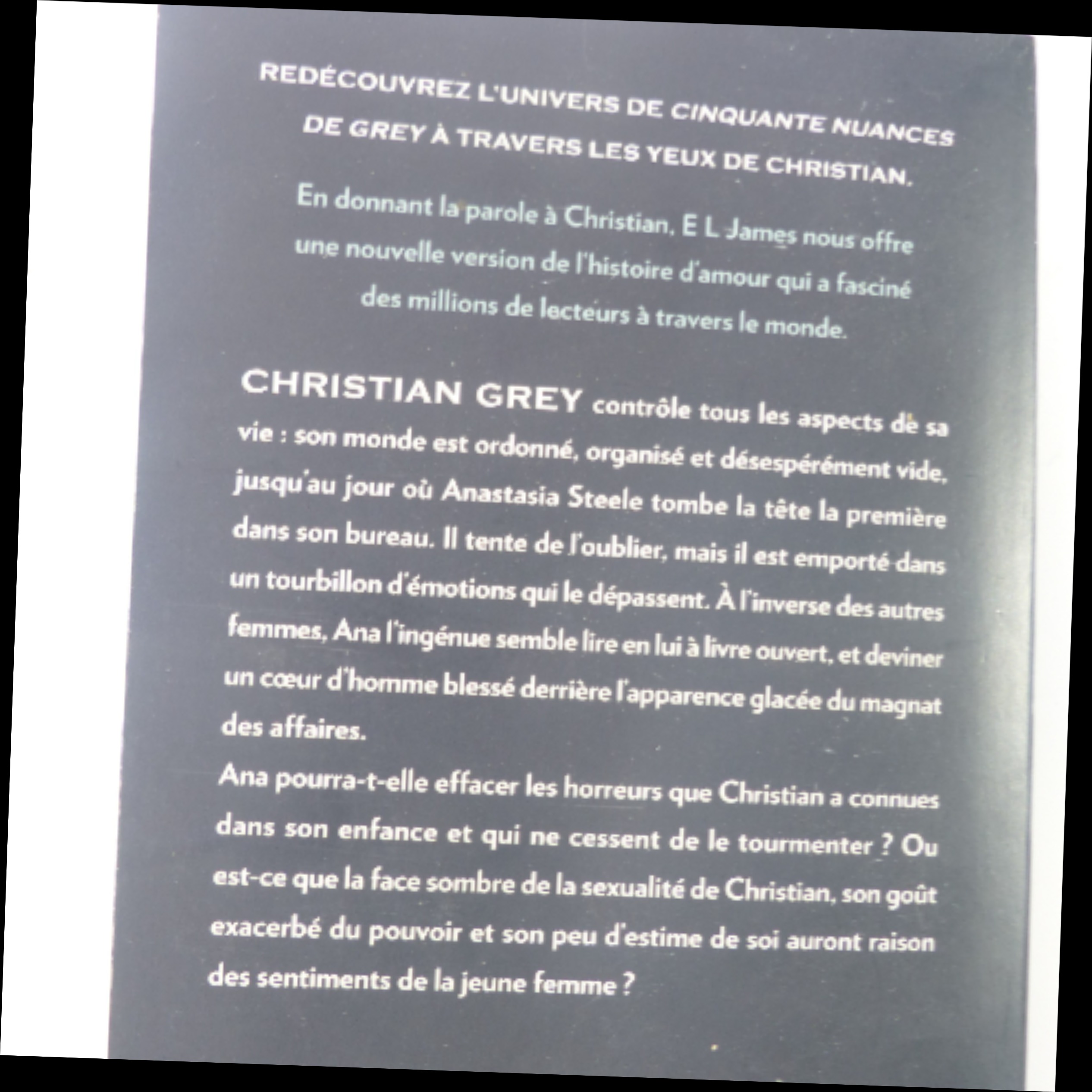 Grey EL James cinquante nuances de grey par Christian - Roman - Photo 2