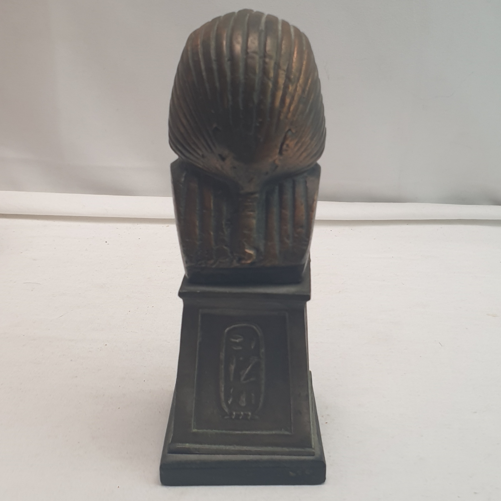 Broche Vintage MICHEL BUFFET égyptienne - Laiton Doré, Thème Pharaon, Occasion Bon état