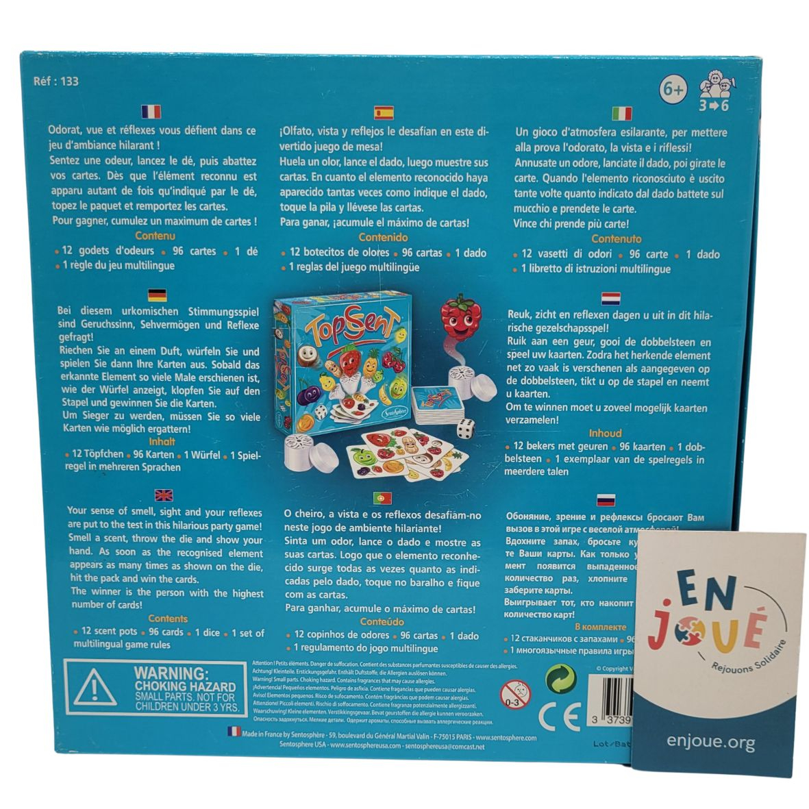 Voir photo 4 de Jeux d'ambiance Topscent - SentoSphère - Dès 6 ans. Jeux d'ambiance Topscent - SentoSphère - Dès 6 ans. - Vue 4 -