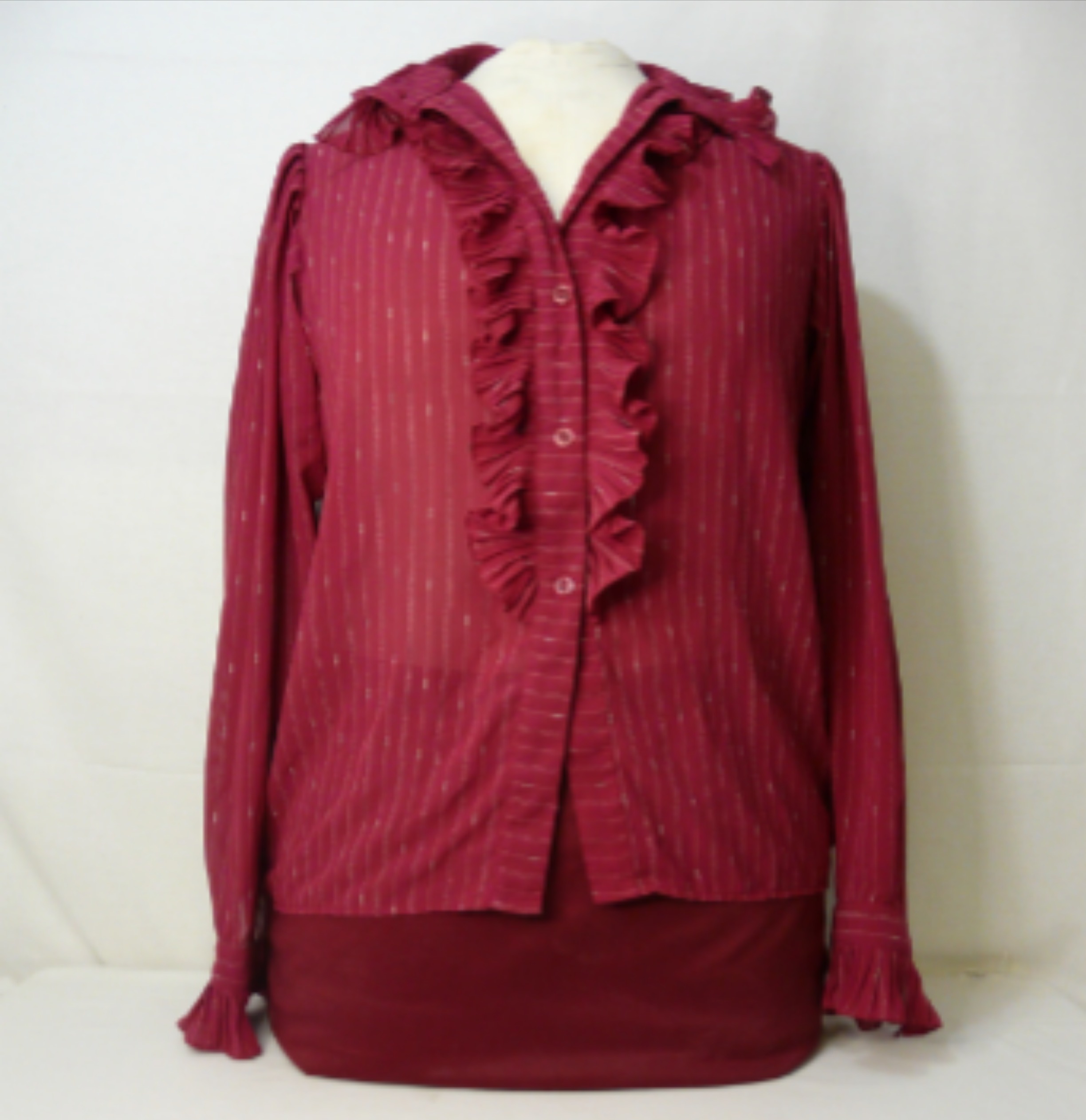 HF356 - Chemisier style Victorien - Agapi Paris - Taille L - Photo 2
