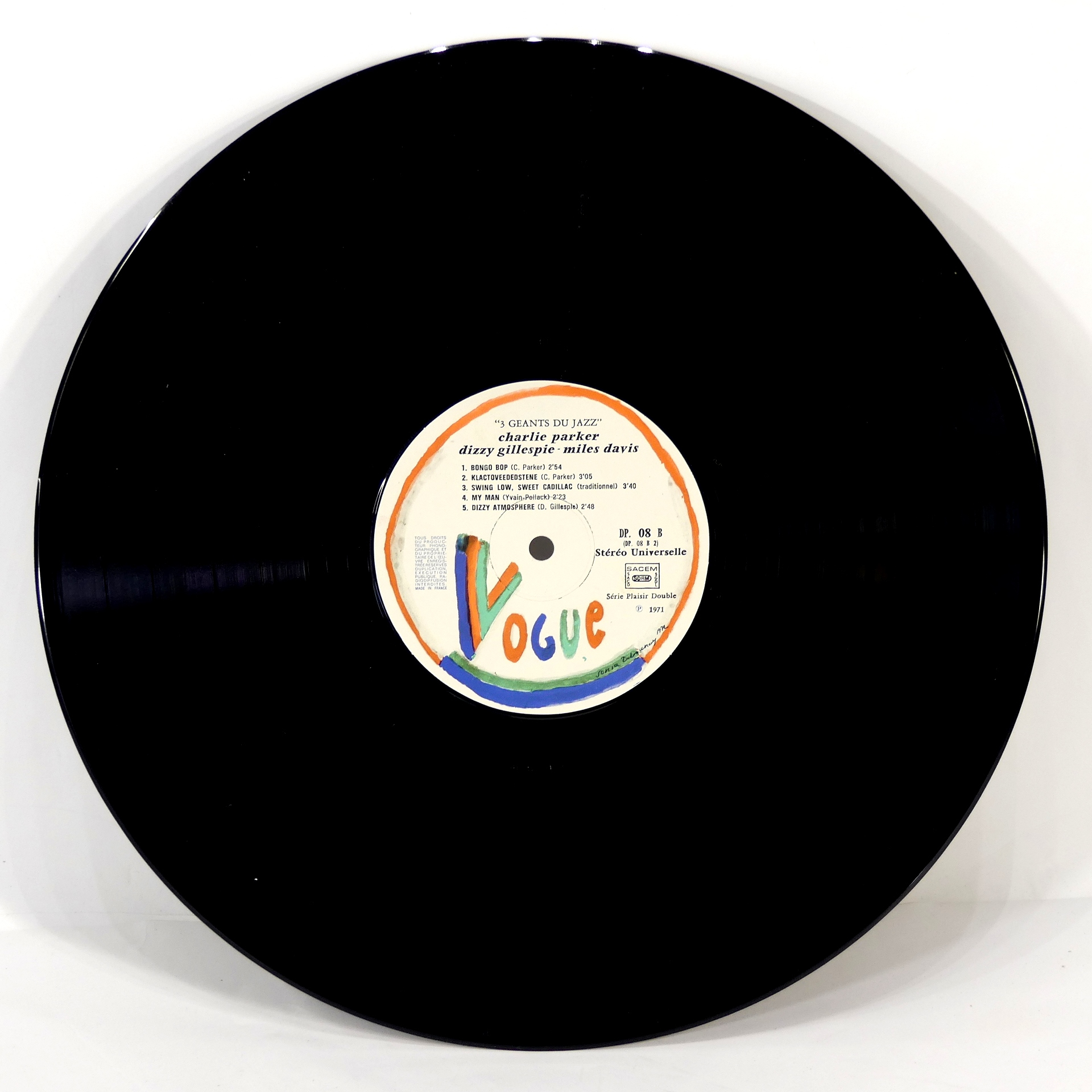 Vinyle - Charlie Parker, Miles Davis, Dizzy Gillespie - 1971  - Vue 8 - 