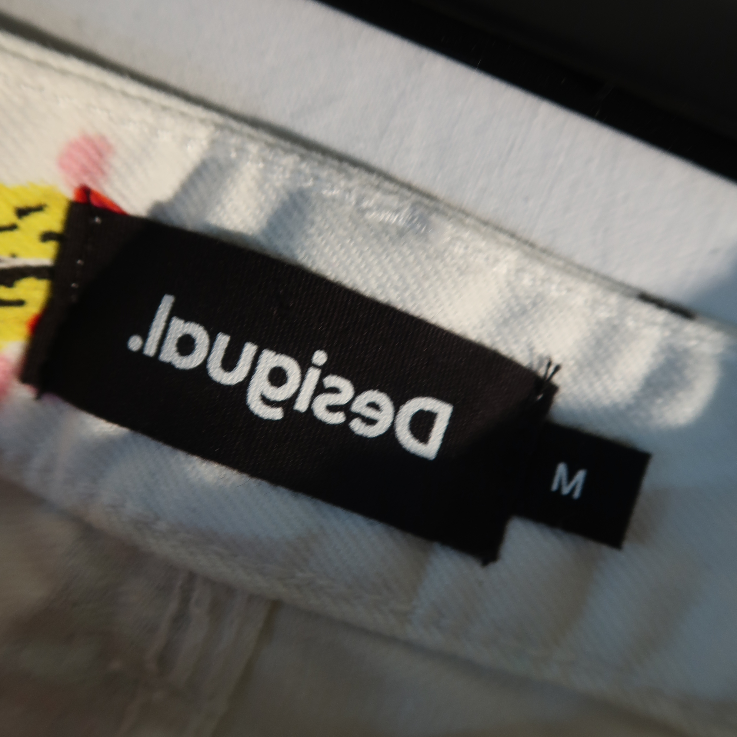 Jupe blanche Desigual à motif fleuri - Taille M - Photo 1