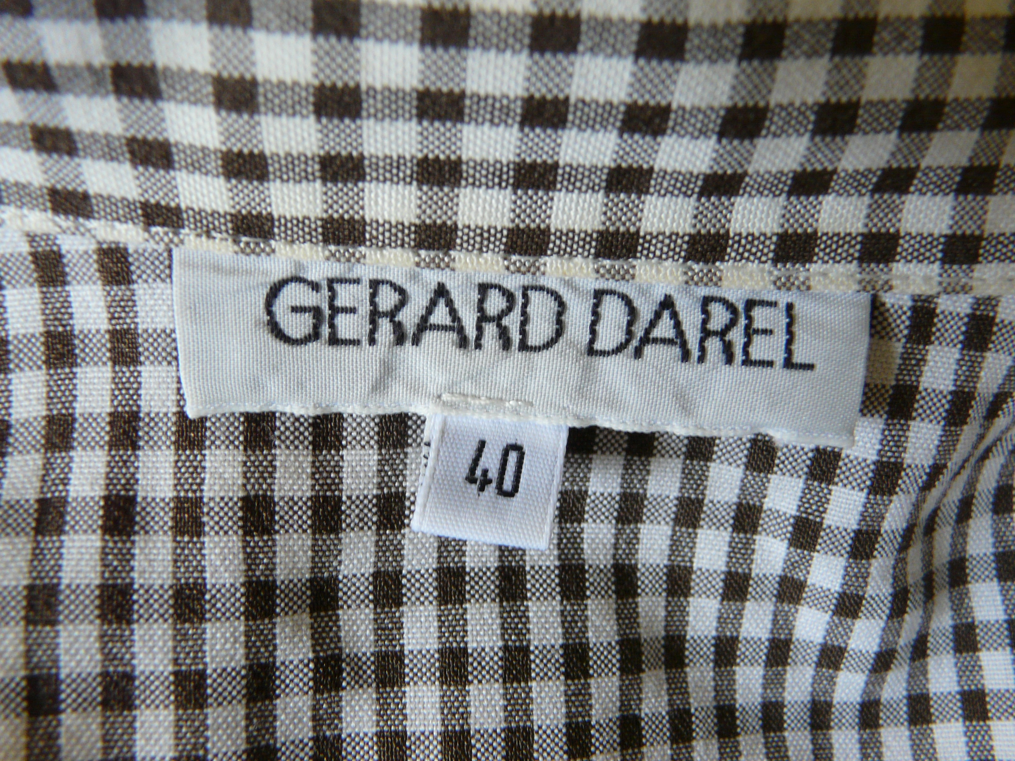 HF71 - Chemisier vintage à carreaux - Gerard Darel - Taille 40 Très bon état - Vue 5 - 