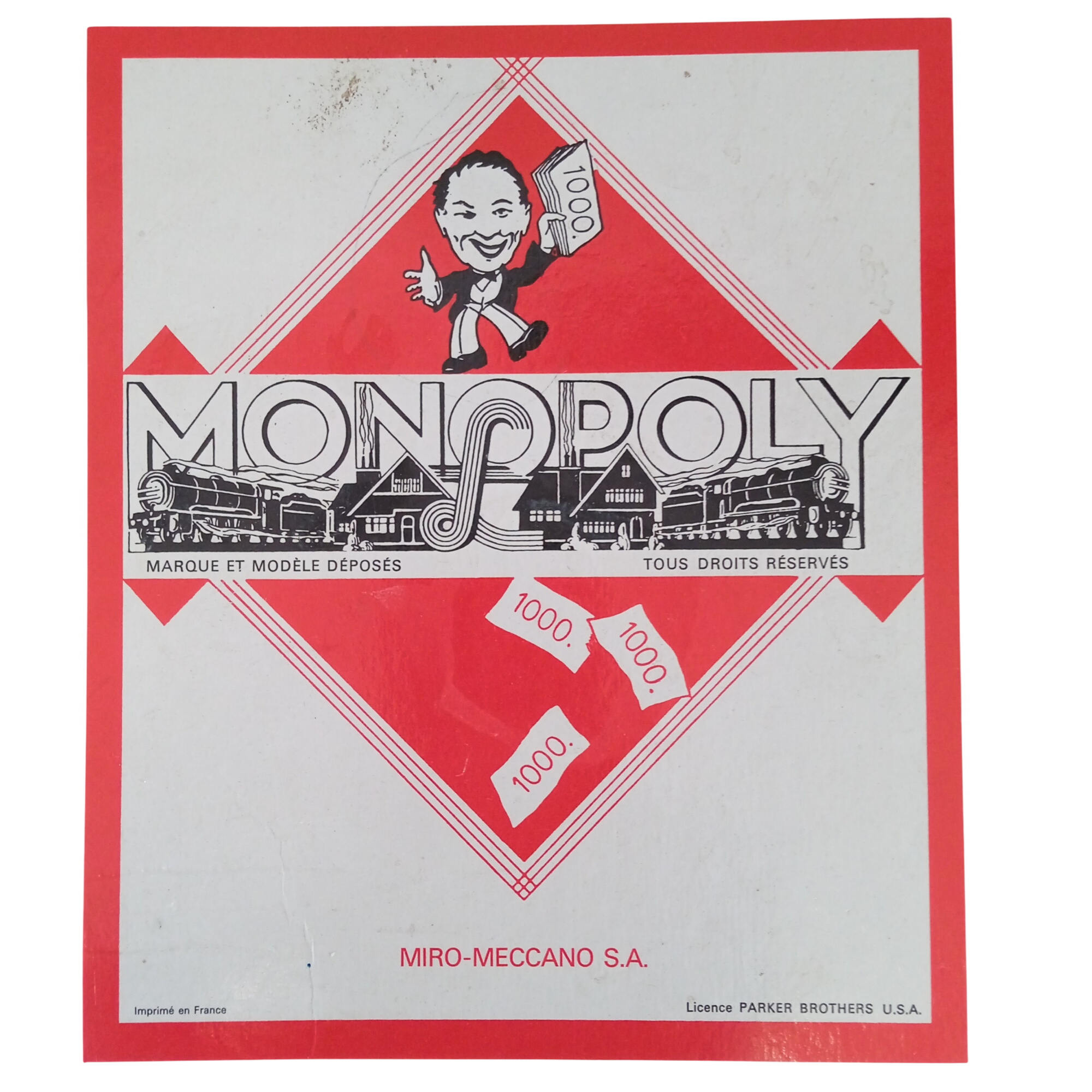 Monopoly Miro-Meccano Vintage – Complet – Édition Francs // État correct -  reconditionné disponible sur Label Emmaüs