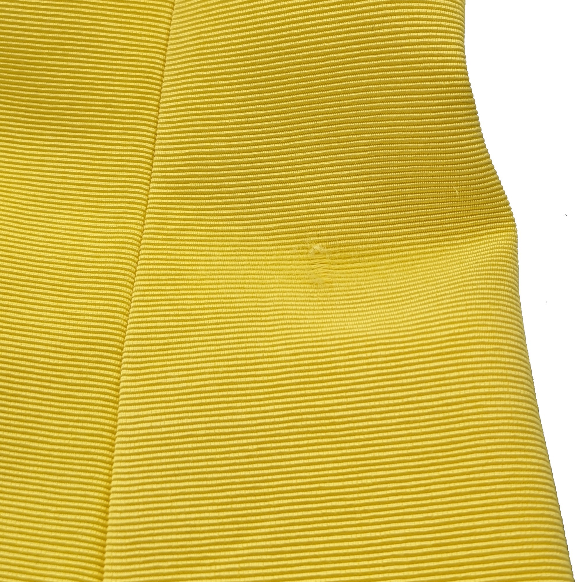 Tailleur Nina Ricci T 44 Ensemble jupe & veste en ottoman jaune lumineux Vintage 80/90's - Photo 6