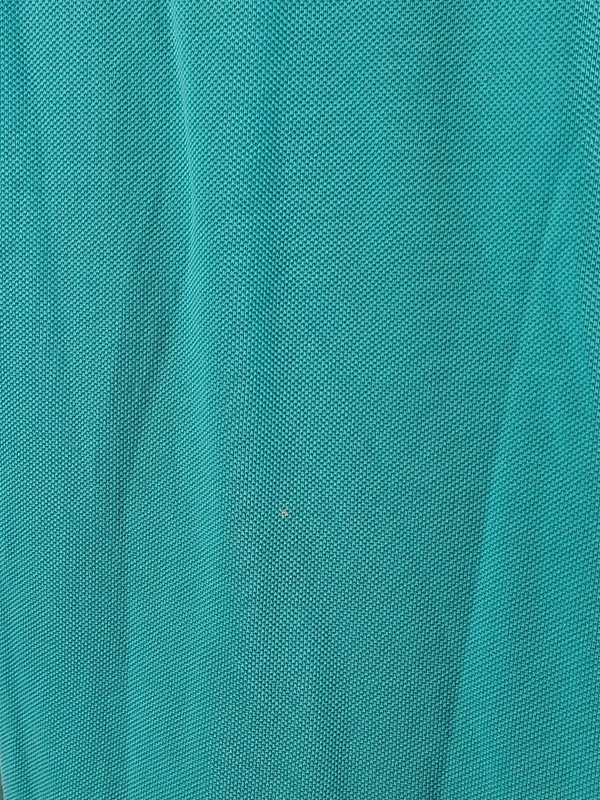Polo Lacoste turquoise manches courtes coton piqué taille 4 Très bon état - Vue 8 - 