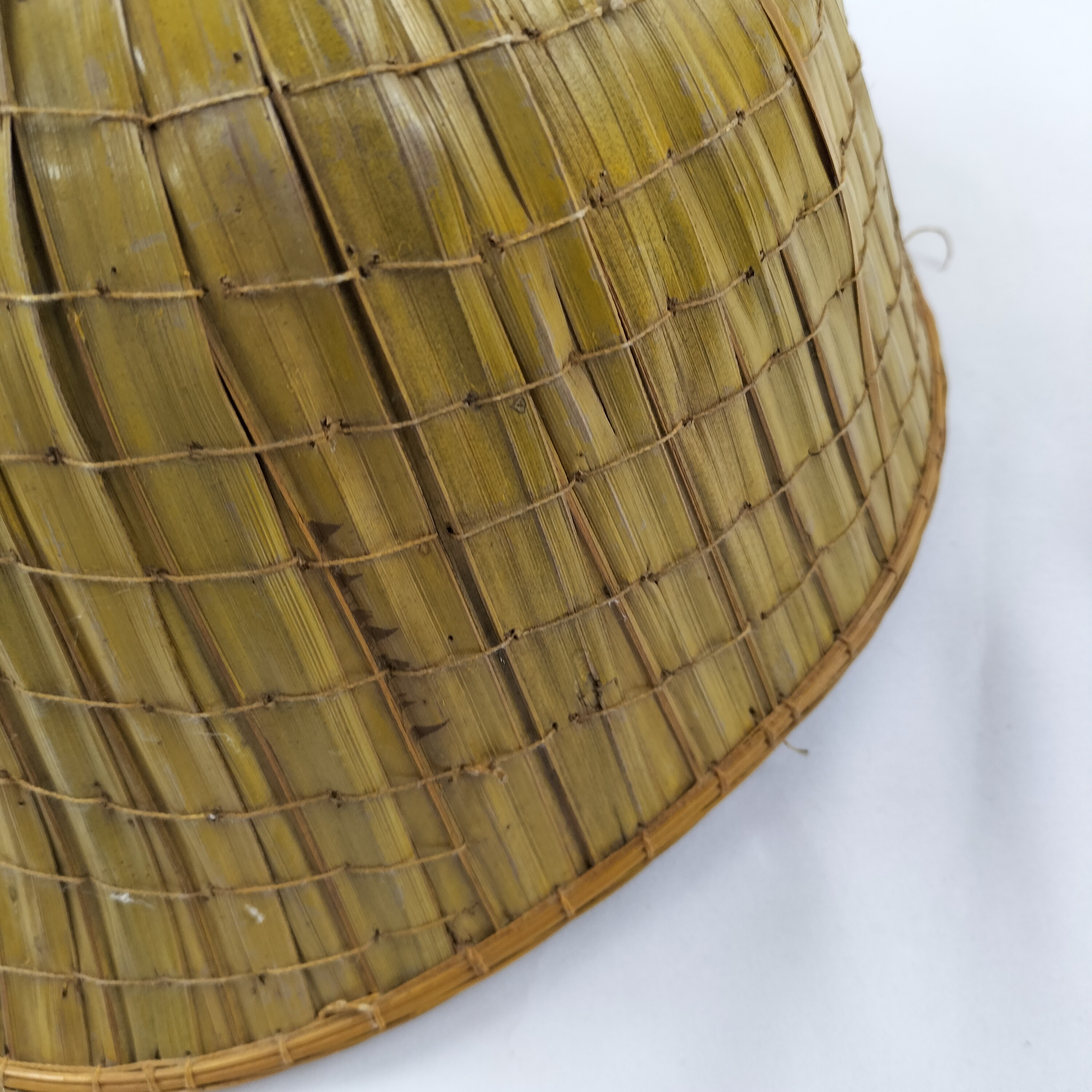 Chapeau vintage de bambou tressé - Photo 8
