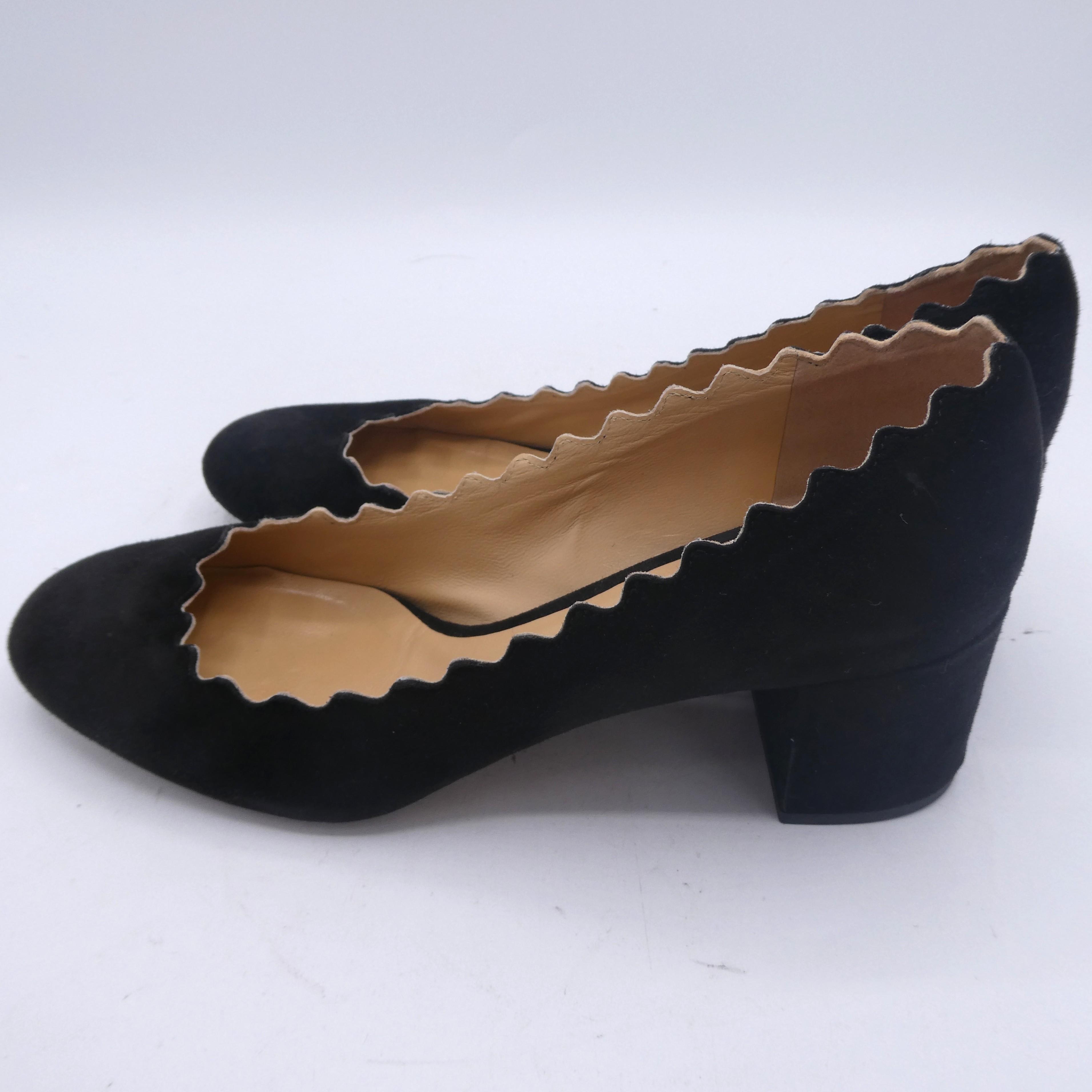 Chloé Escarpins noirs Lauren en velours - Pointure 36 1/2 - Photo 2