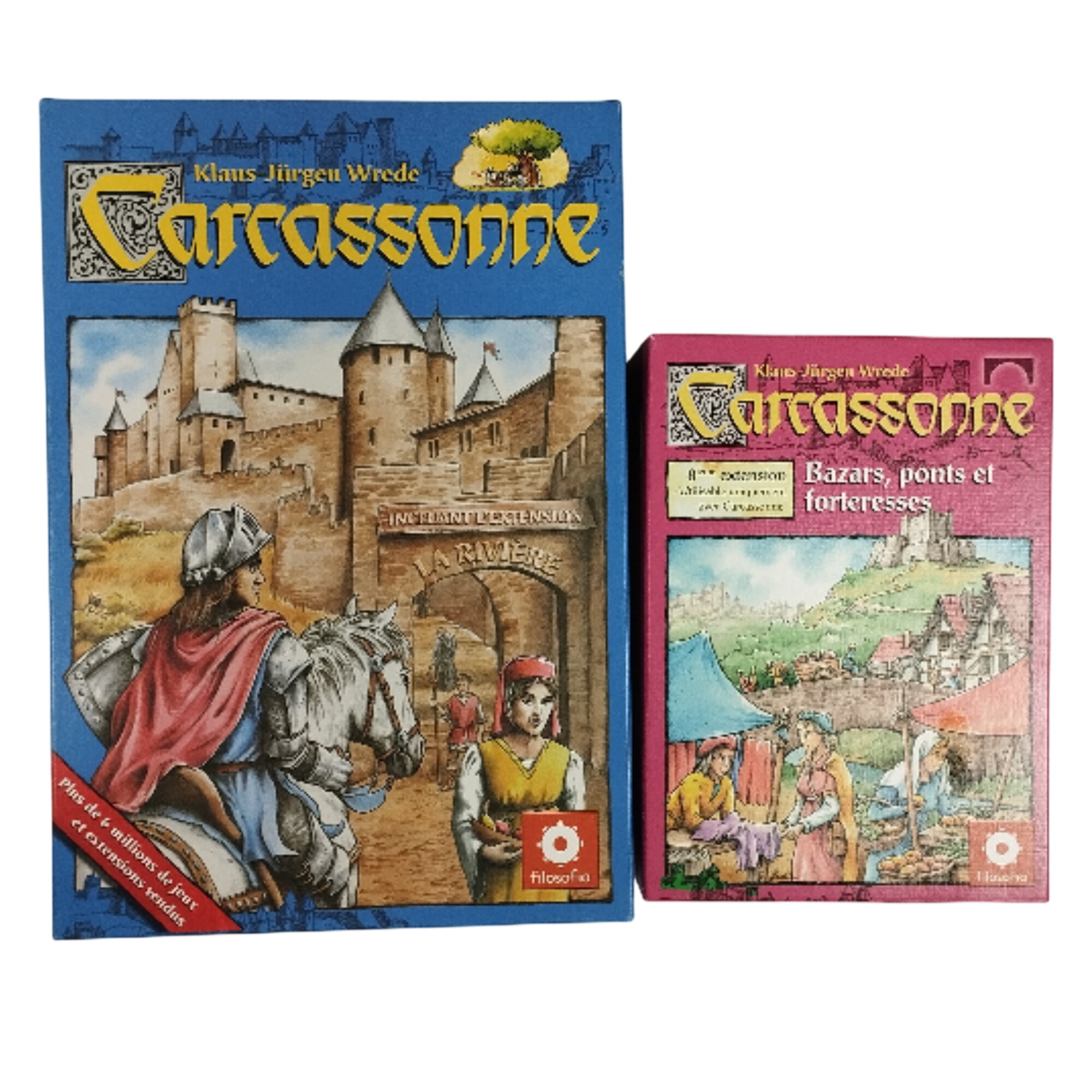 Acheter Jeu de société : Carcassonne + extension rivière + extension bazar, ponts et forteresses Très bon état - 20,00 € Jeu de société : Carcassonne + extension rivière + extension bazar, ponts et forteresses Très bon état - reconditionné disponible sur Label Emmaüs