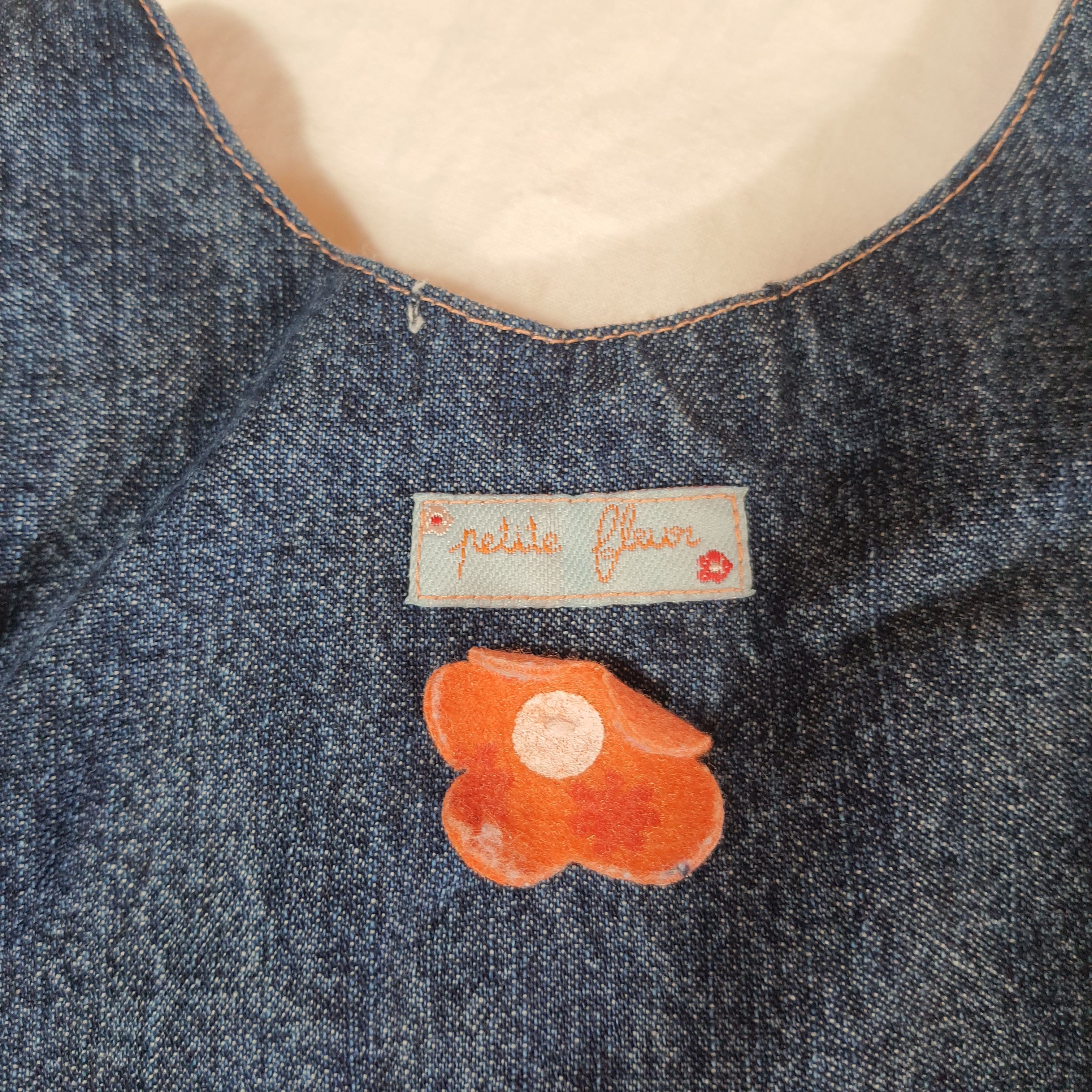 Robe en jean doublée - Grain de blé - 3 mois - Photo 2
