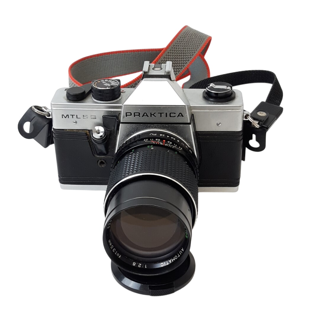 Appareil photo argentique Praktica MTL 5B avec objectif helios f 135mm - Photo 0