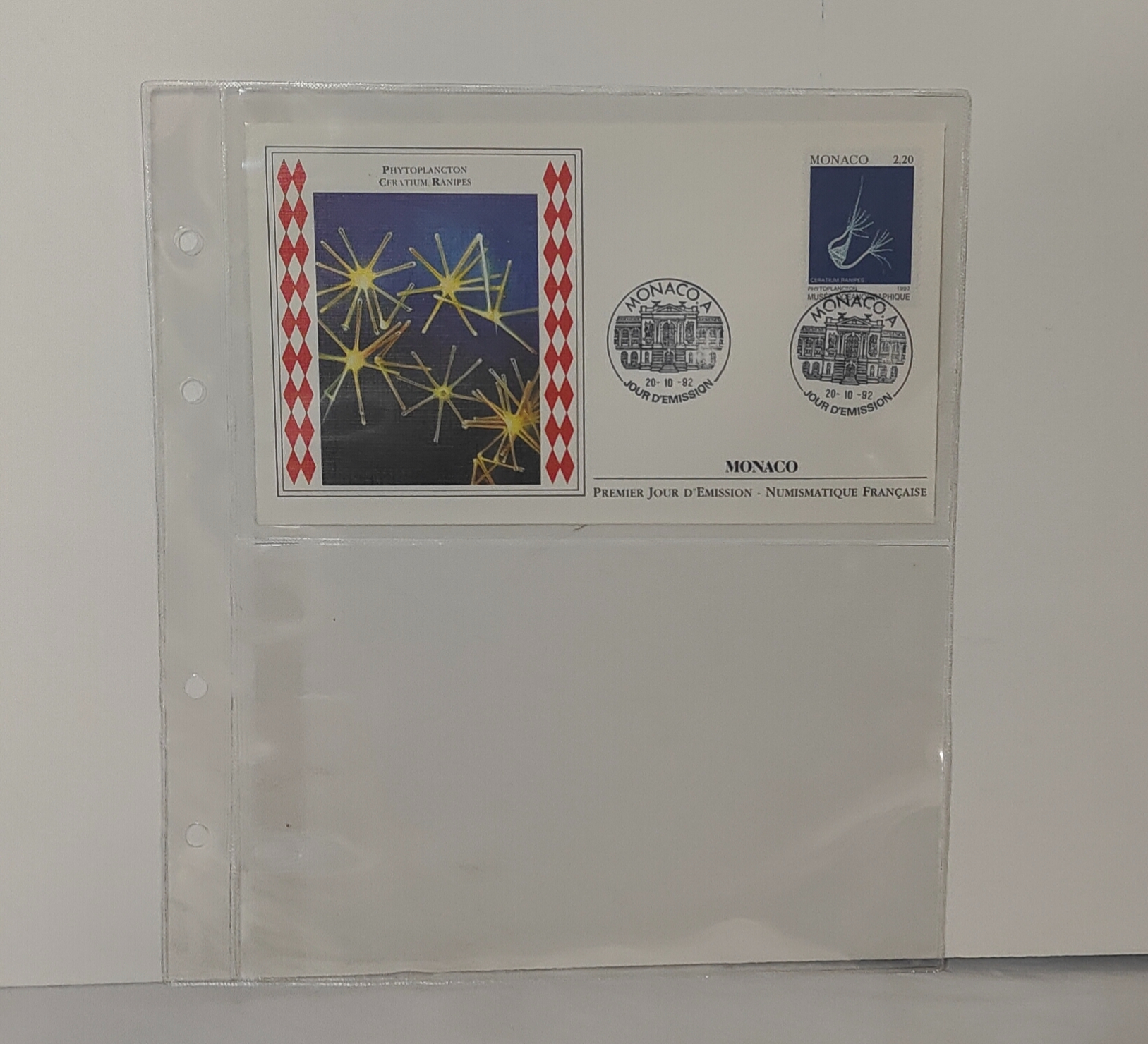 Lot de Carte postale de collection sur l'adhésion de la principauté de Monaco à L'ONU+ Livret avec des timbres de collection - Photo 6