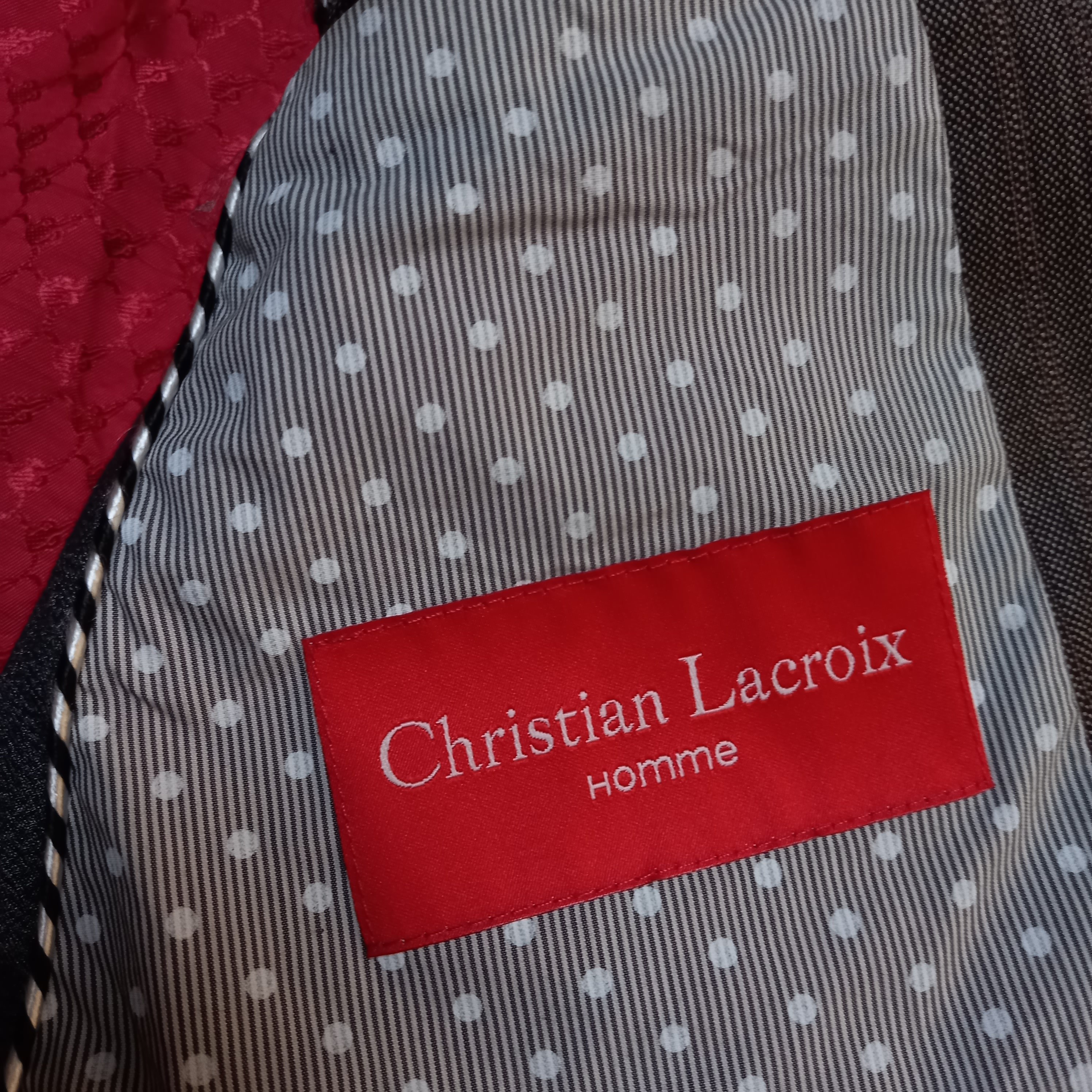 Voir photo 6 de Veste costume homme "Christian Lacroix" Veste costume homme "Christian Lacroix" Bon état - Vue 6 -