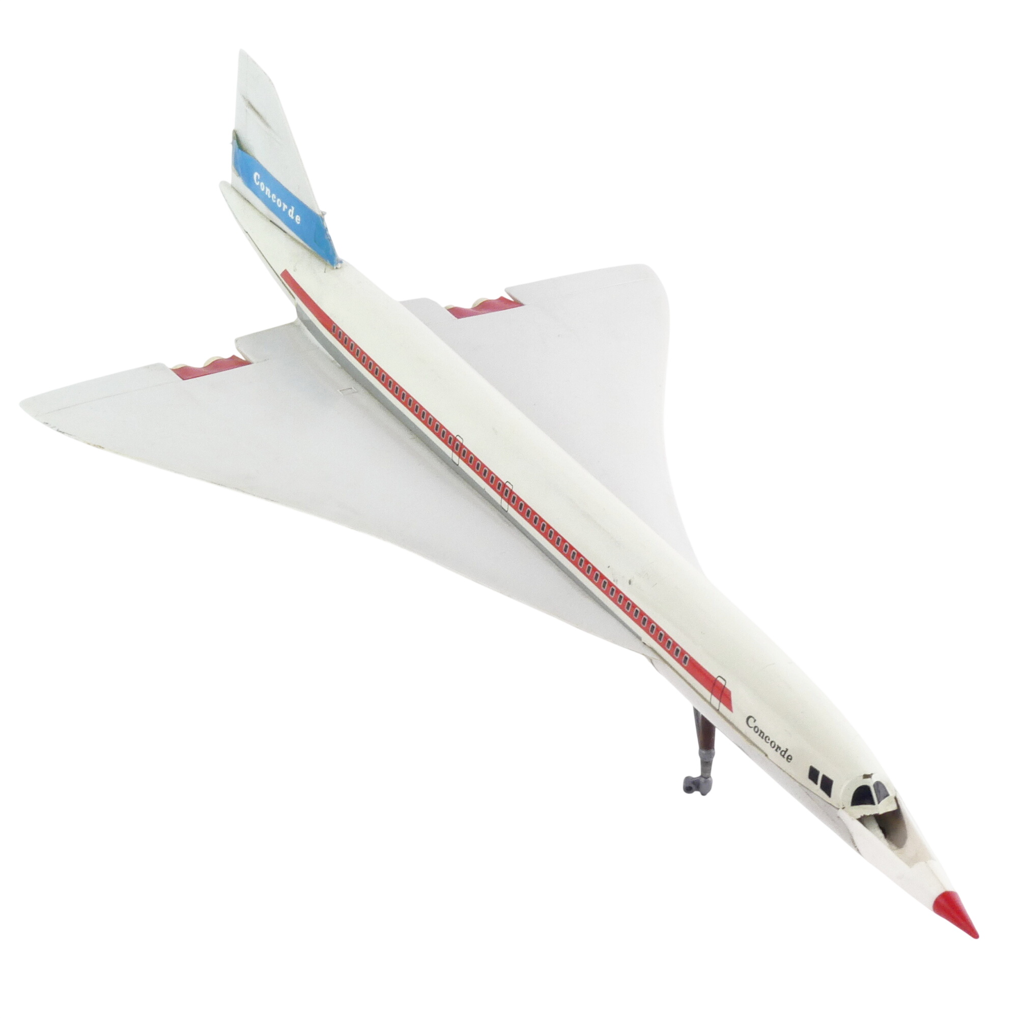 Avion Concorde Jouets Mont Blanc années 70  -  reconditionné disponible sur Label Emmaüs