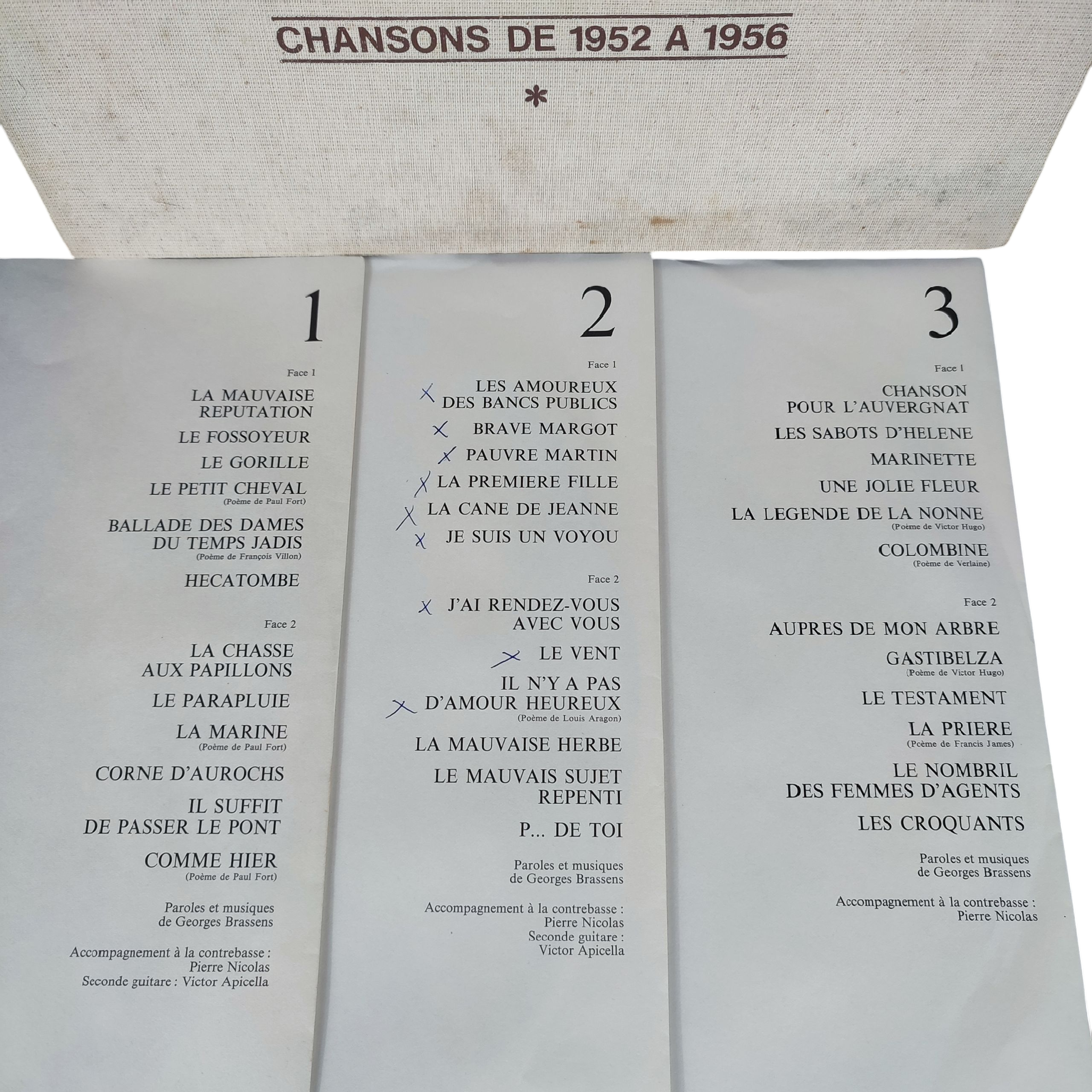 Voir photo 3 de 4 coffrets disques vinyles BRASSENS 1952 à 1976 4 coffrets disques vinyles BRASSENS 1952 à 1976 État correct - Vue 3 -