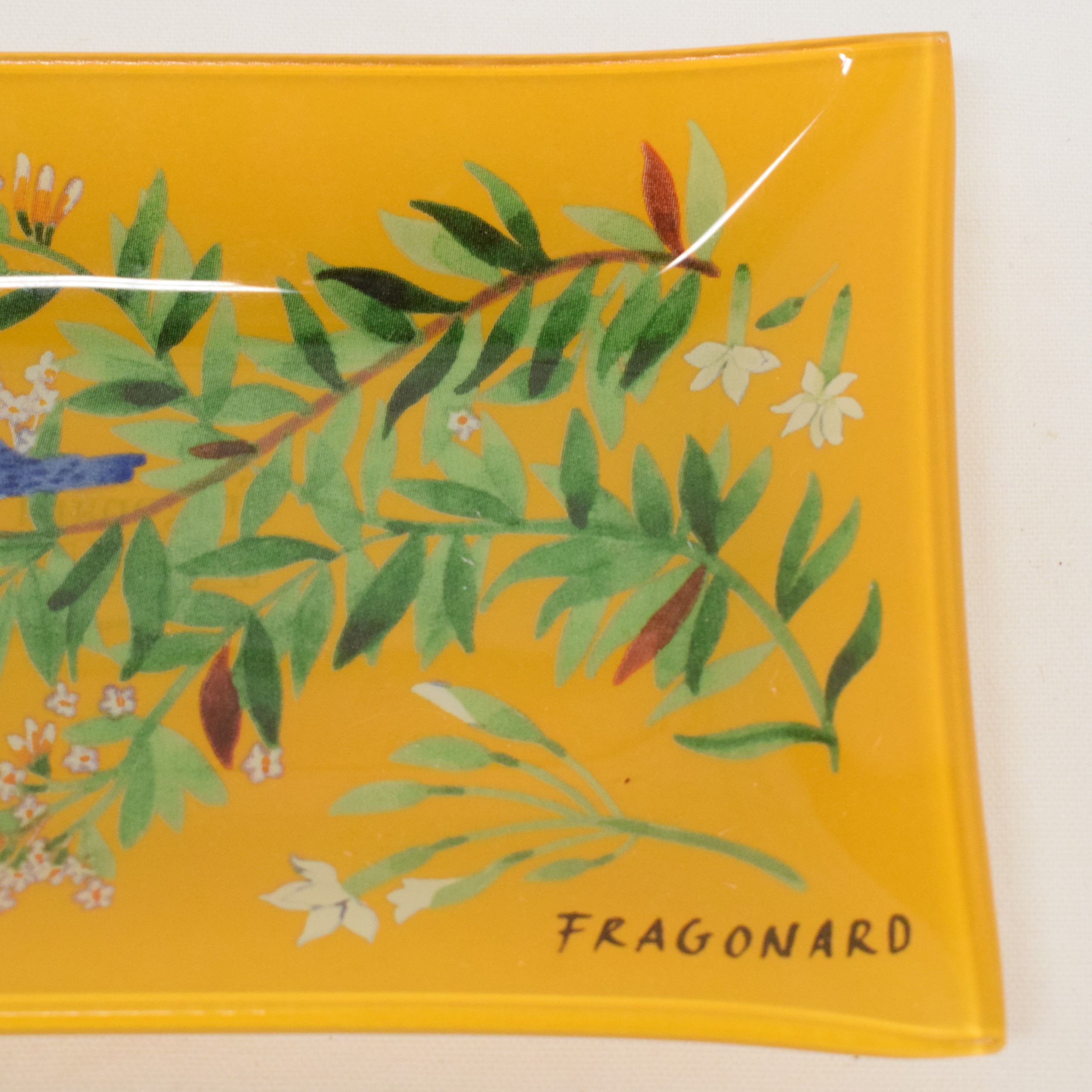 Porte savon en verre coloré Fragonard Parfumeur modèle jasmin - Photo 3