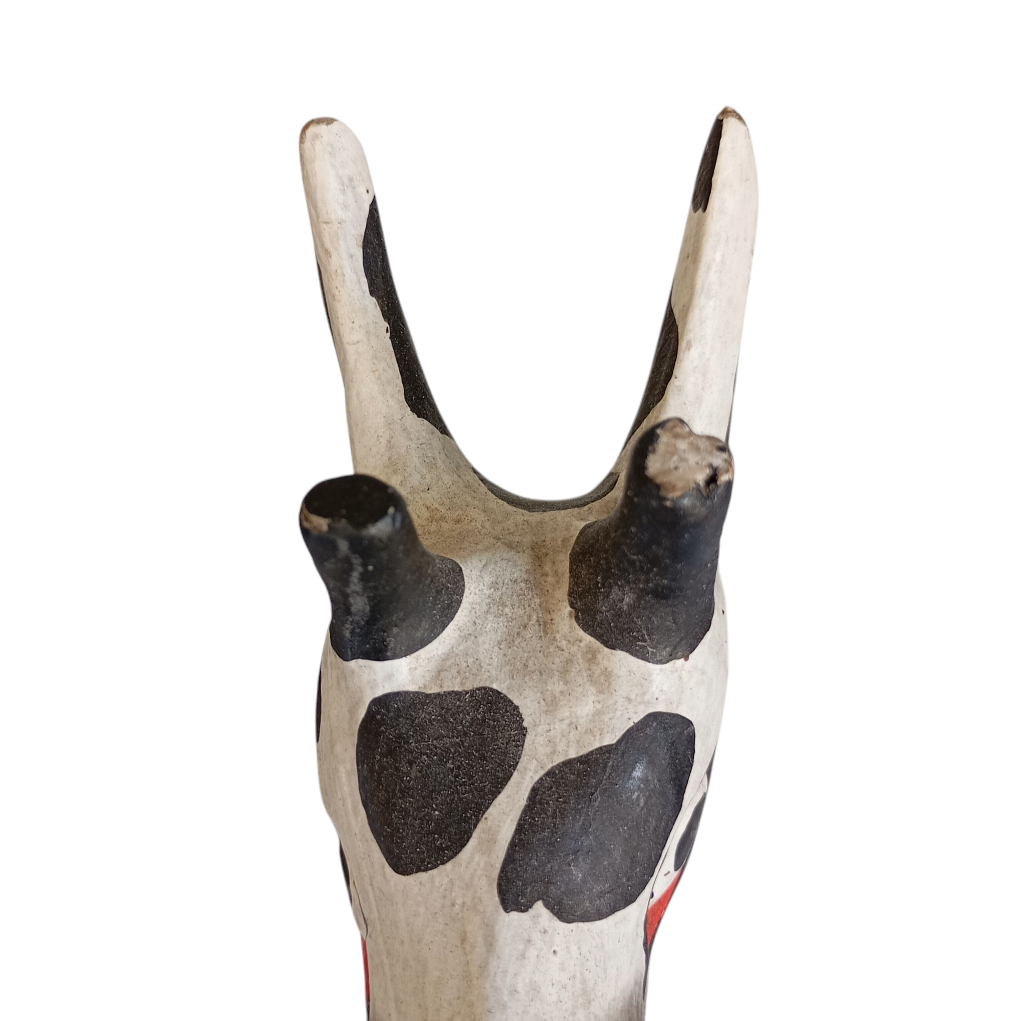 Lot de deux statues en bois 