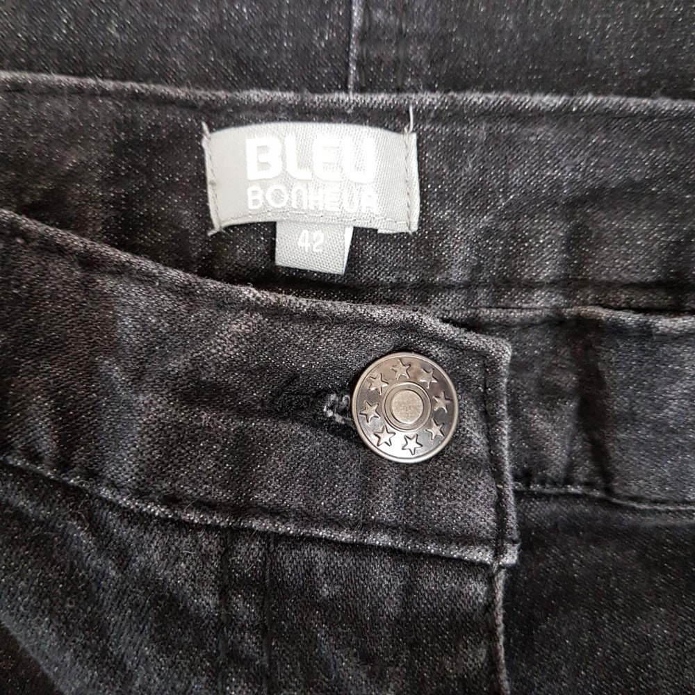 Jupe en jean trapèze noire - BLEU BONHEUR - taille 42 Très bon état - Vue 6 - 