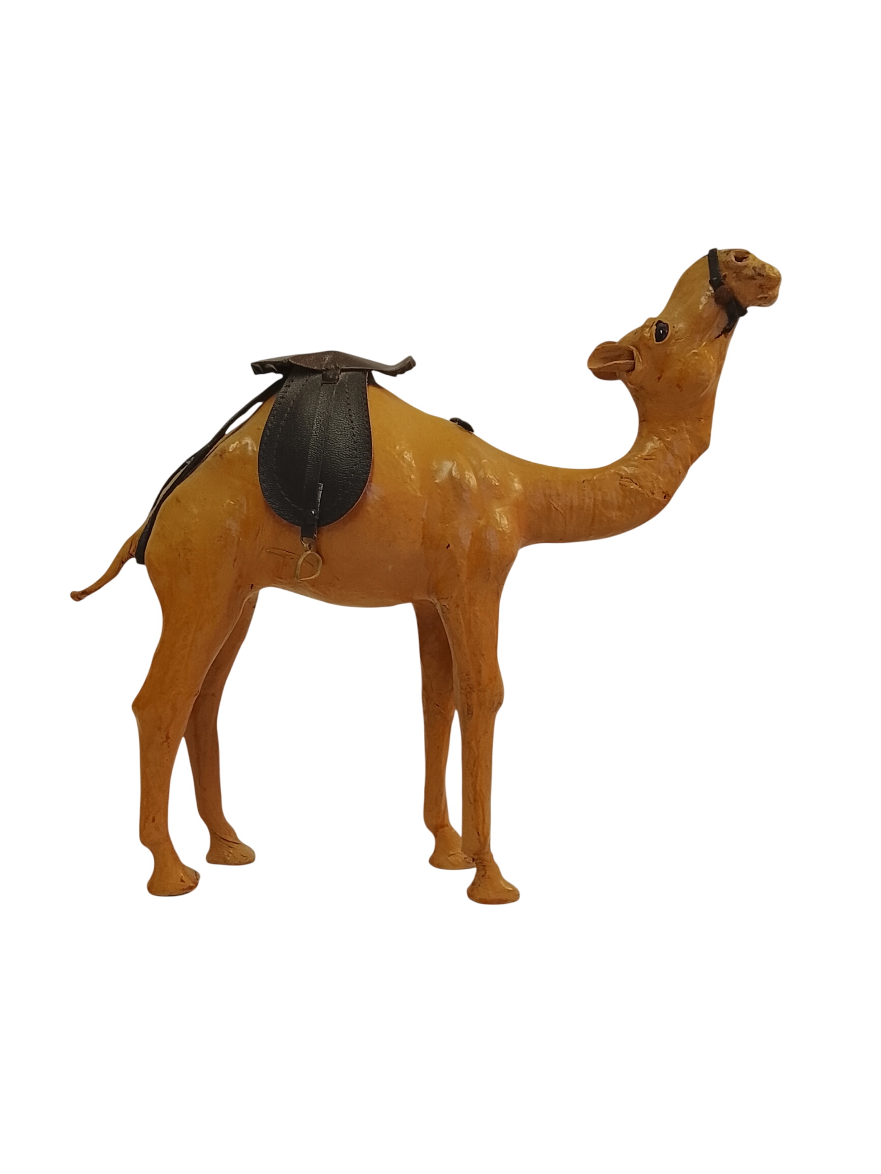 Figurine grand dromadaire en cuir vintage État correct -  reconditionné disponible sur Label Emmaüs