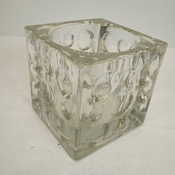Vase ou photophore à bulles vintage Bon état - Vue 3 - 