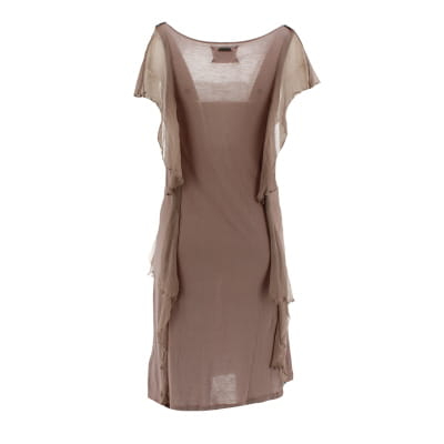 Robe marron sans manches - Femme - Chipie - Taille 34 Très bon état - Vue 2 - 