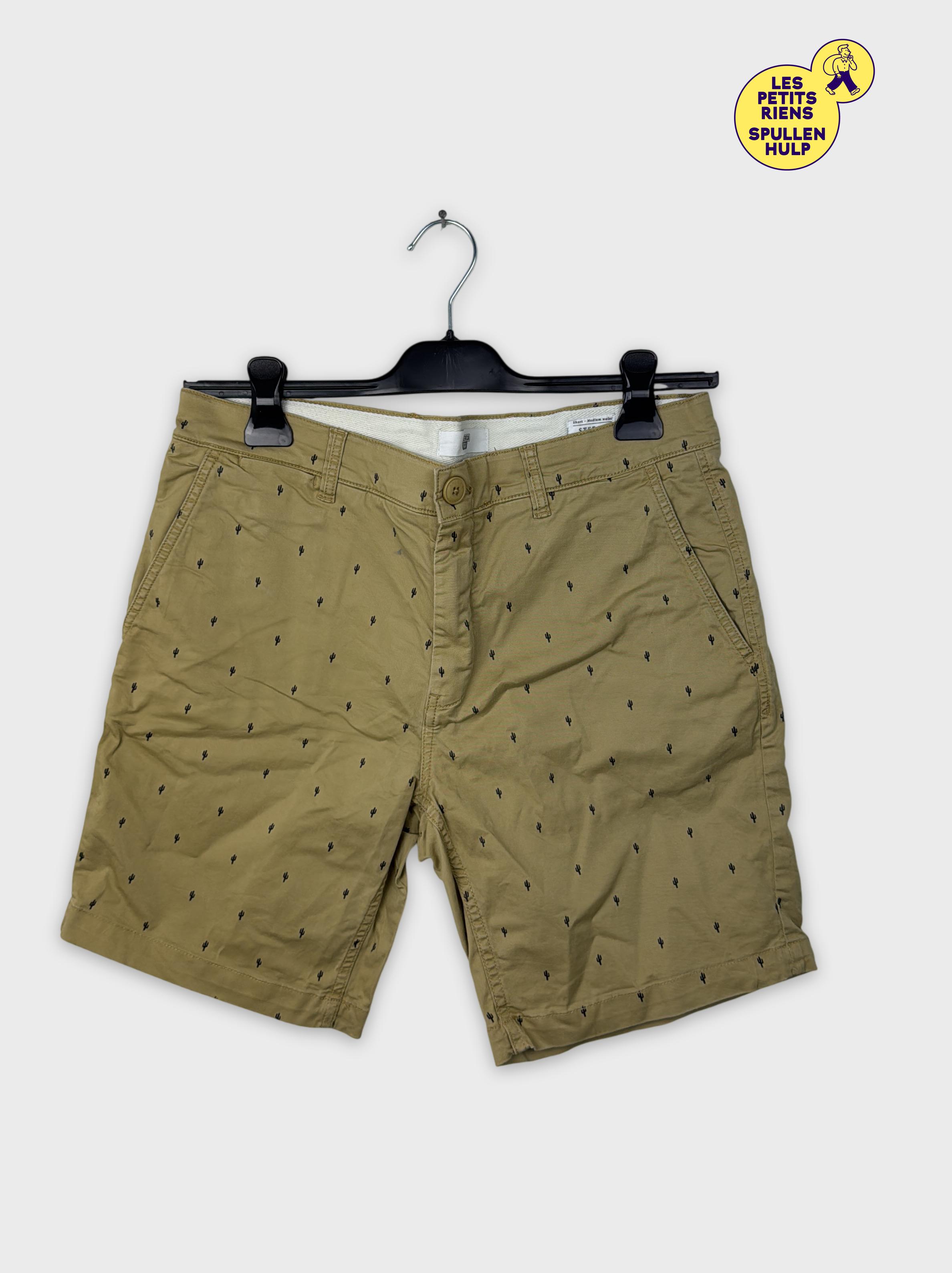 Short beige  motifs cactus  - Label Emmaus - Modalova