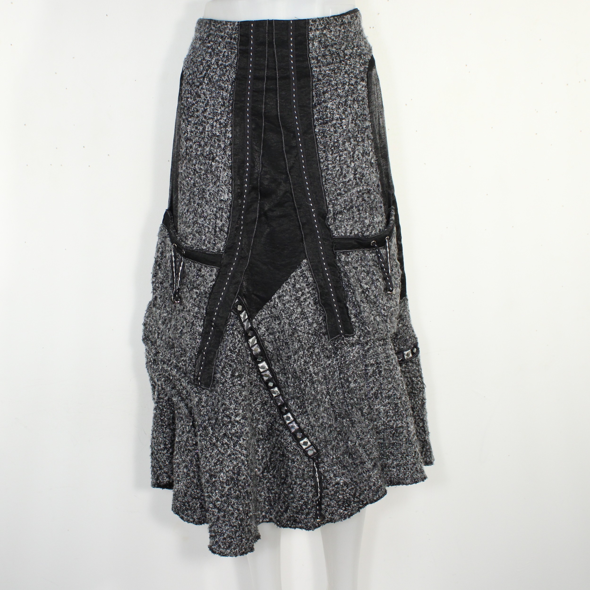 Jupe Grise & Noire ALEXO Taille 44 - Photo 0