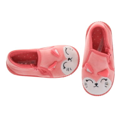 Chaussons roses imprimés - Fille - TEX BABY - Pointures 24 - Photo 1