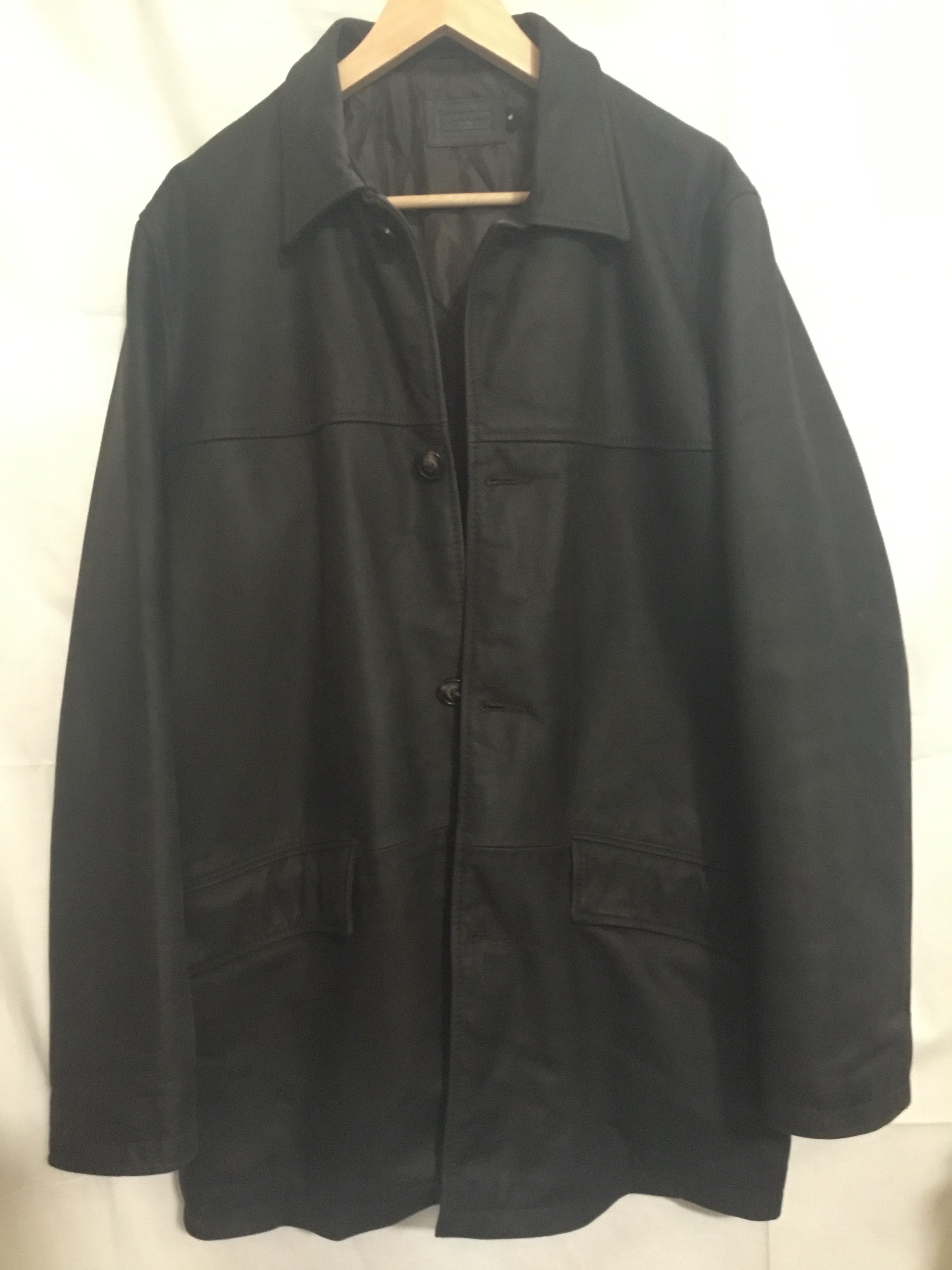 Voir photo 6 de Veste en cuir enduit « in extenso » taille M Veste en cuir enduit « in extenso » taille M - Vue 6 -