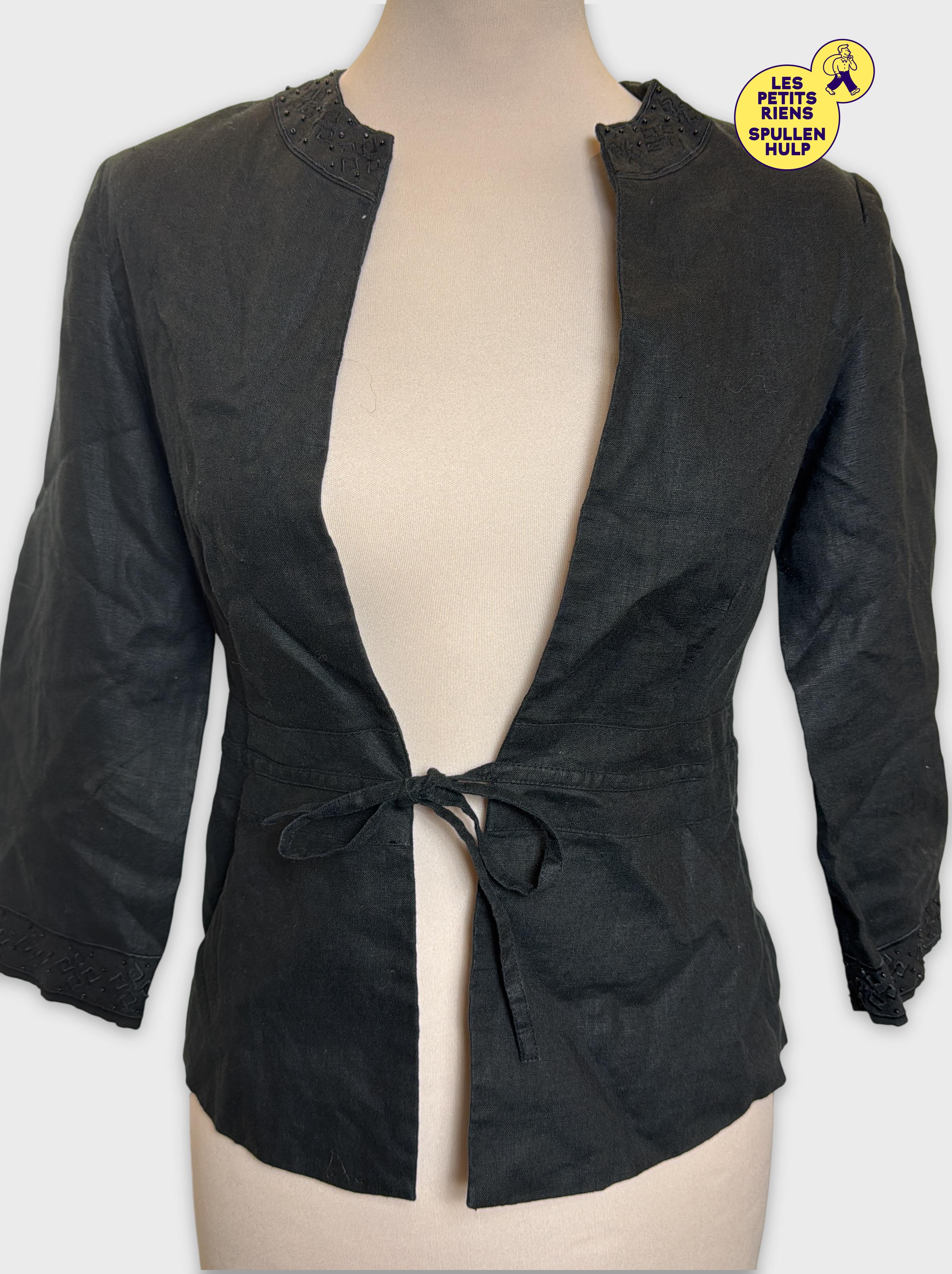 Boléro Etam Noir en Lin Brodé 🛒 - Photo 0