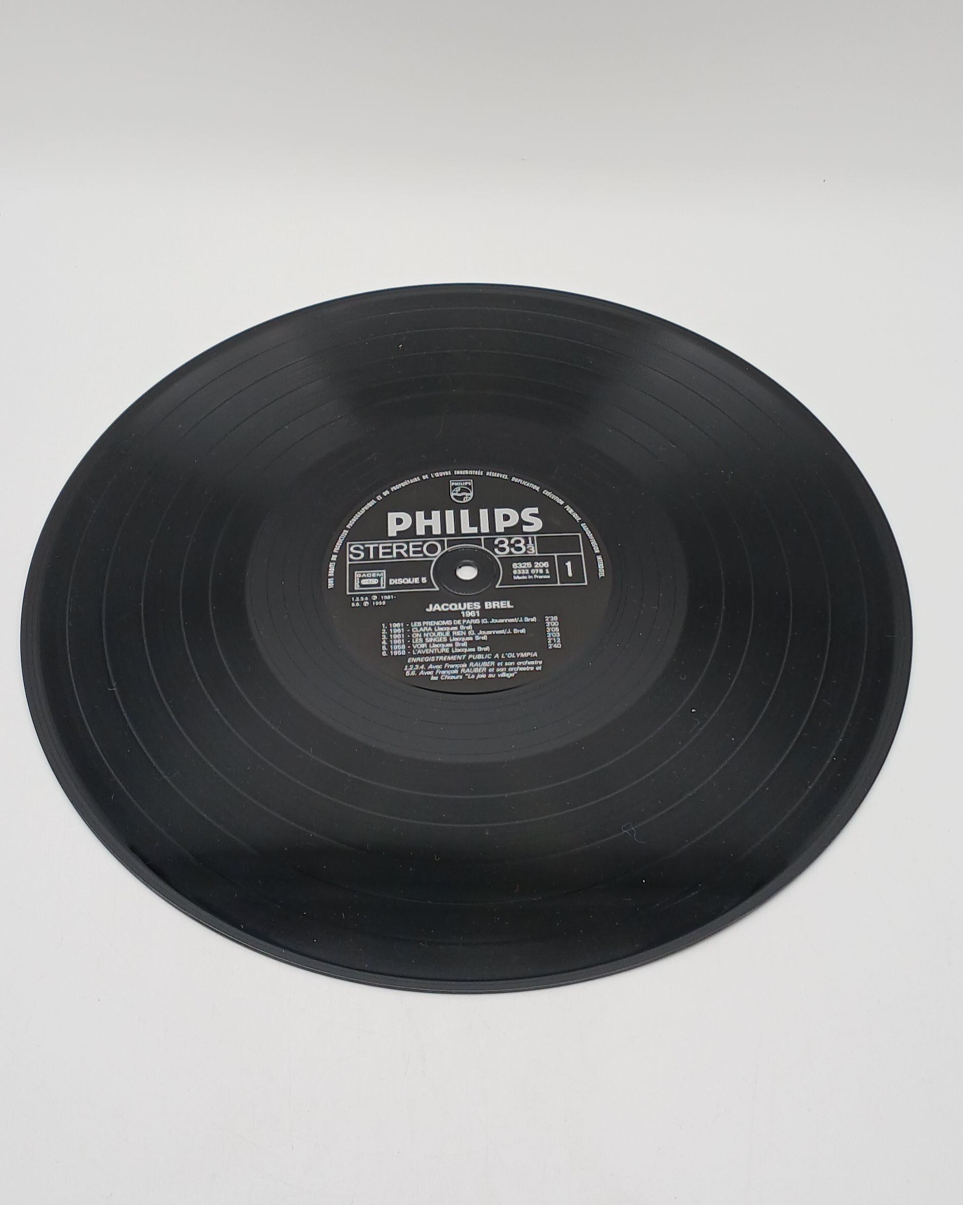 Vinyle 33 Tours (LP) - Jacques BREL L'intégrale de 1954 à 1962 Très bon état - Vue 12 - 