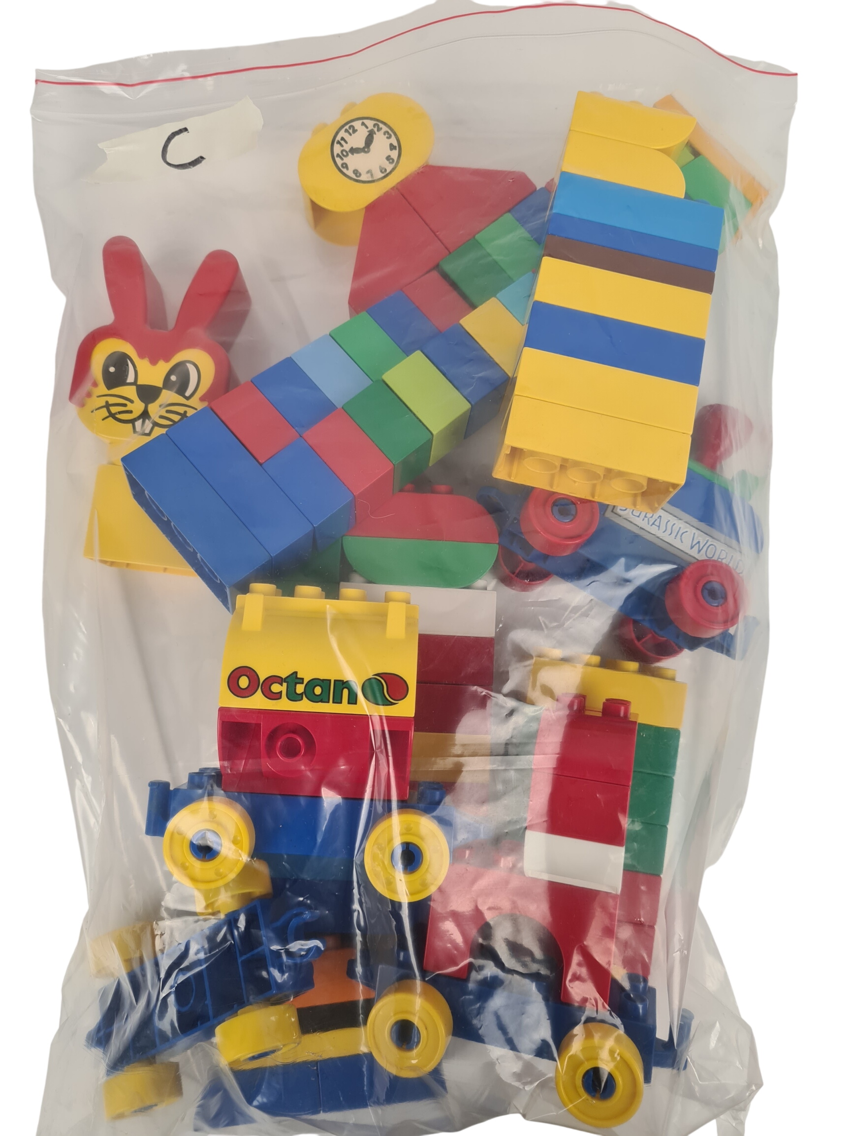Lego Duplo - Sachet 1kg blocs de construction en vrac avec 1 locomotive et des personnages - +12 mois - Photo 1