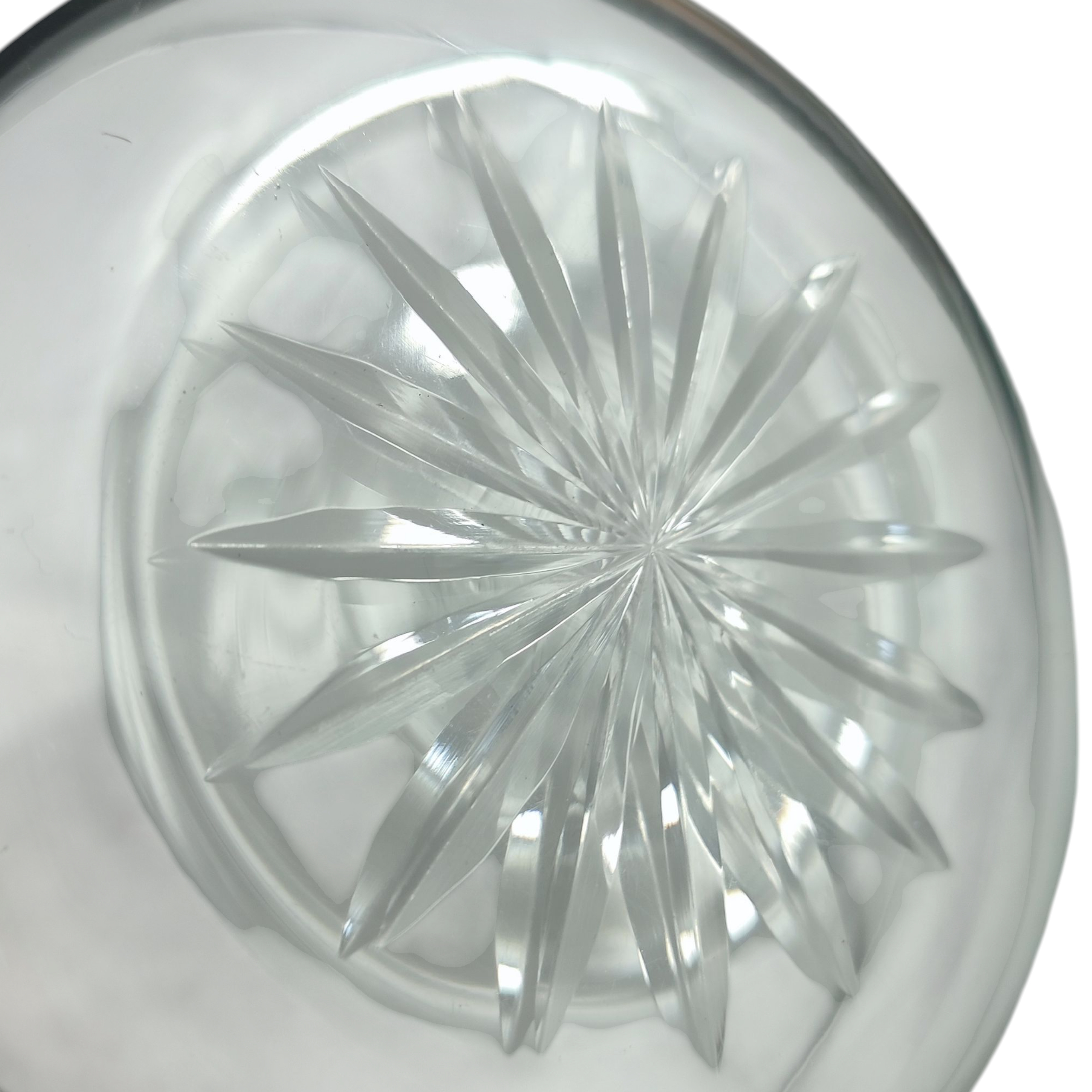 Présentoir à caviar plaqué argent avec bol en verre ciselé - Photo 4
