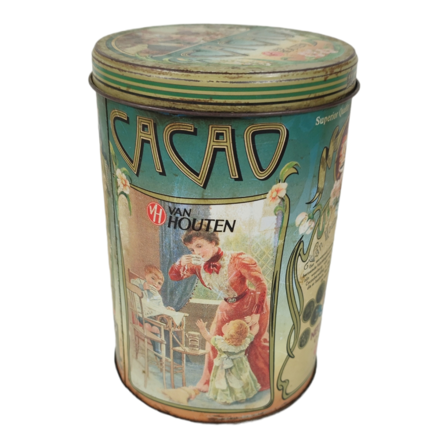 Boite en métal Cacao Van Houten - Label Emmaüs