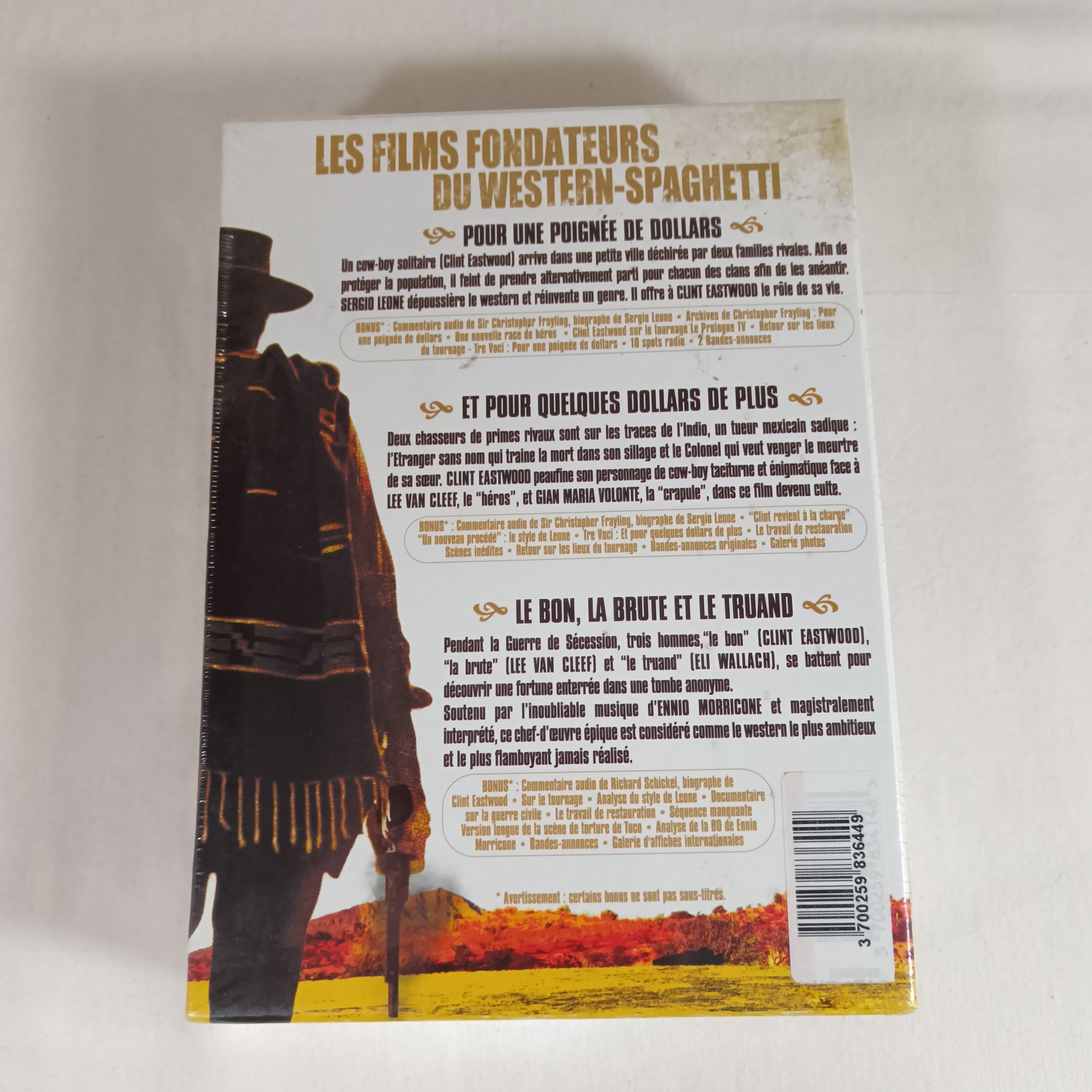 Sergio leone la trilogie du dollar Edition collector 6 DVD État correct - Vue 2 - 