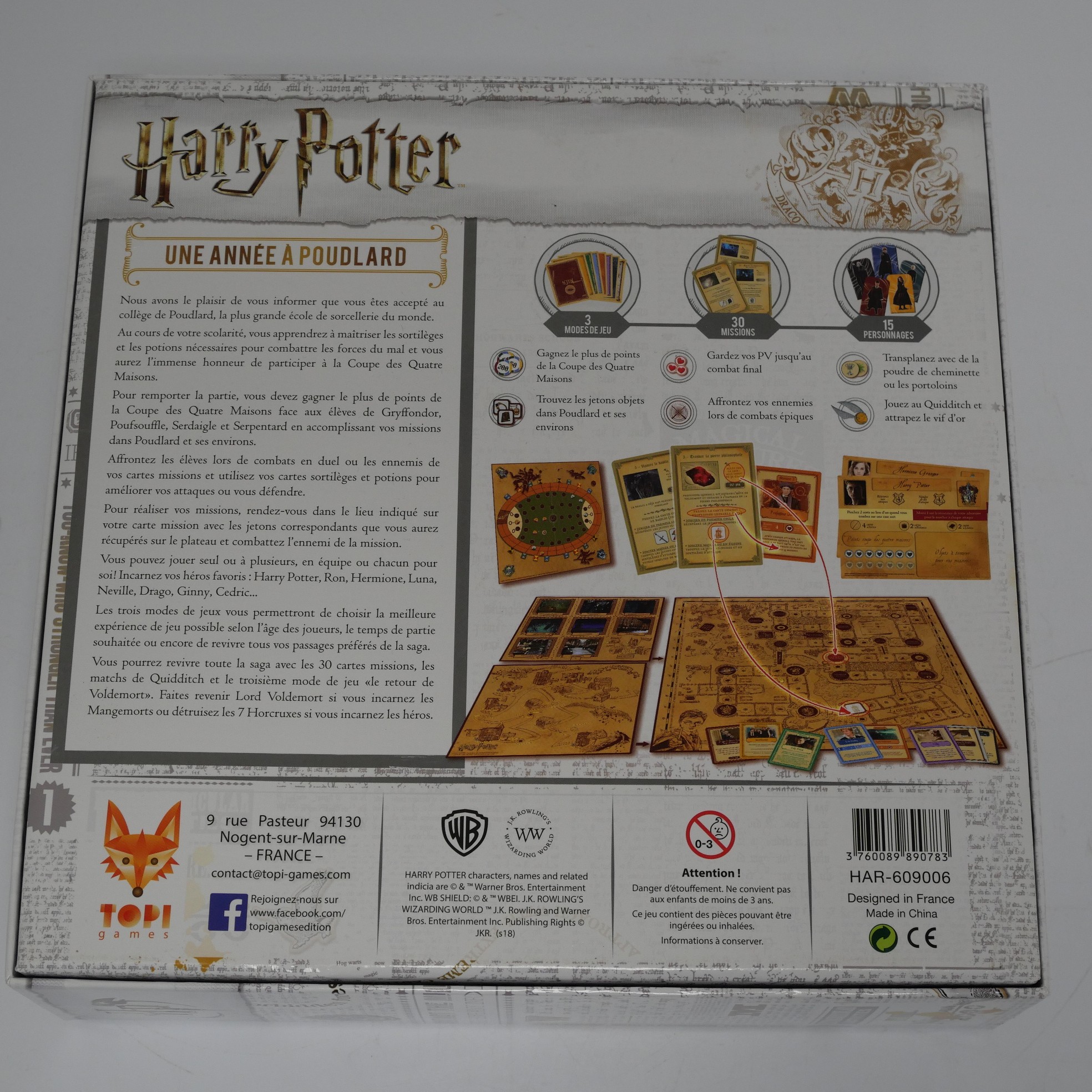 Jeu de société Harry Potter : Une année à Poudlard. Topi Games Très bon état - Vue 23 - 